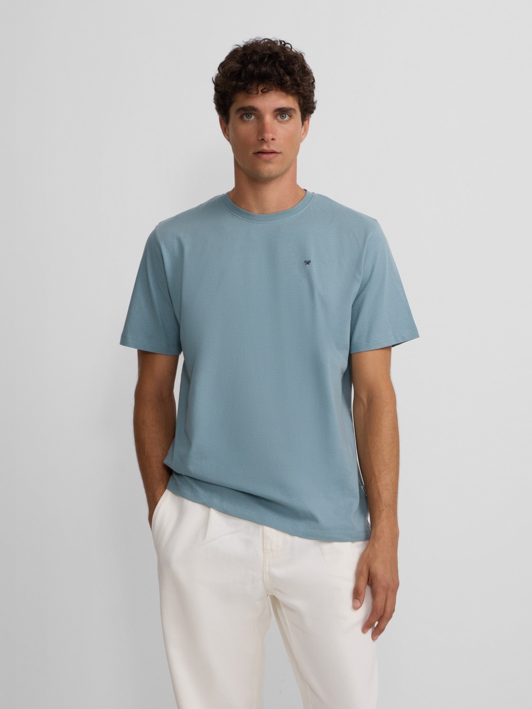 POLO MANGA CORTA ALGODÓN HOMBRE SILBON MINILOGO - 1