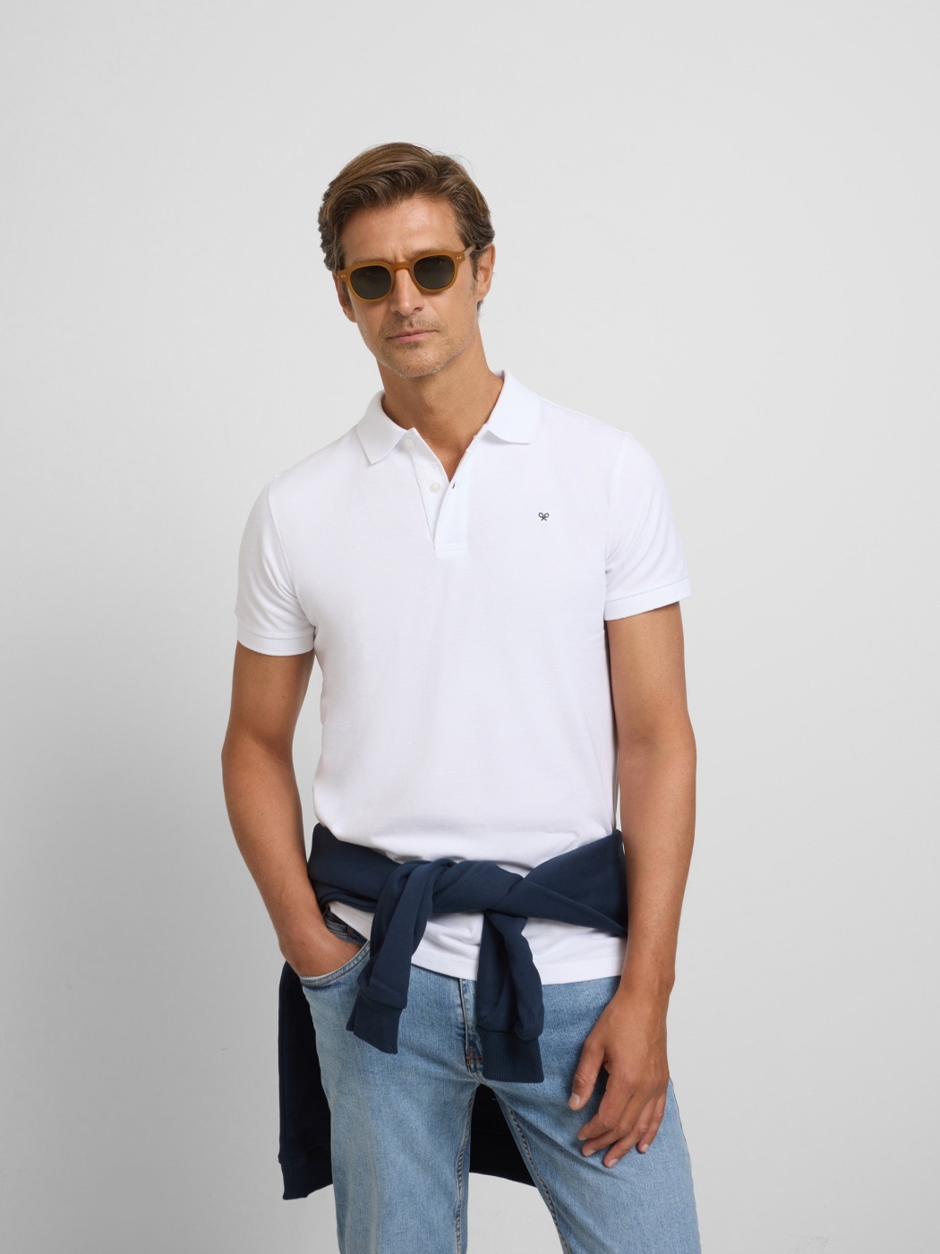 POLO MANGA CORTA ALGODÓN HOMBRE SILBON BOX CLÁSICO LISO - 1