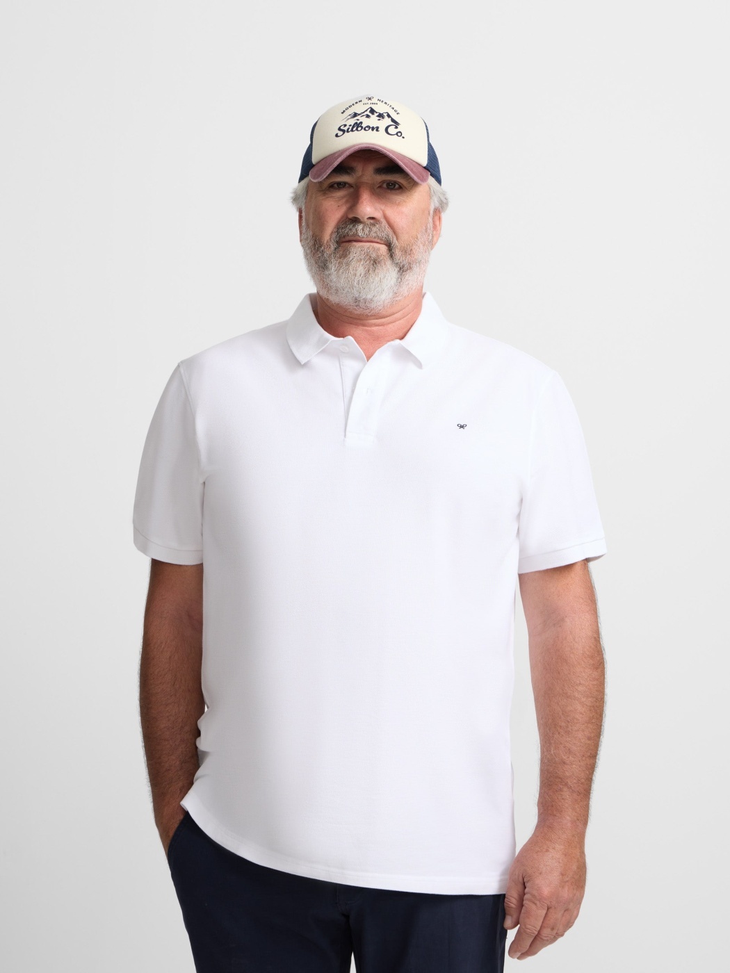 POLO MANGA CORTA ALGODÓN HOMBRE SILBON BOX CLÁSICO LISO - 4