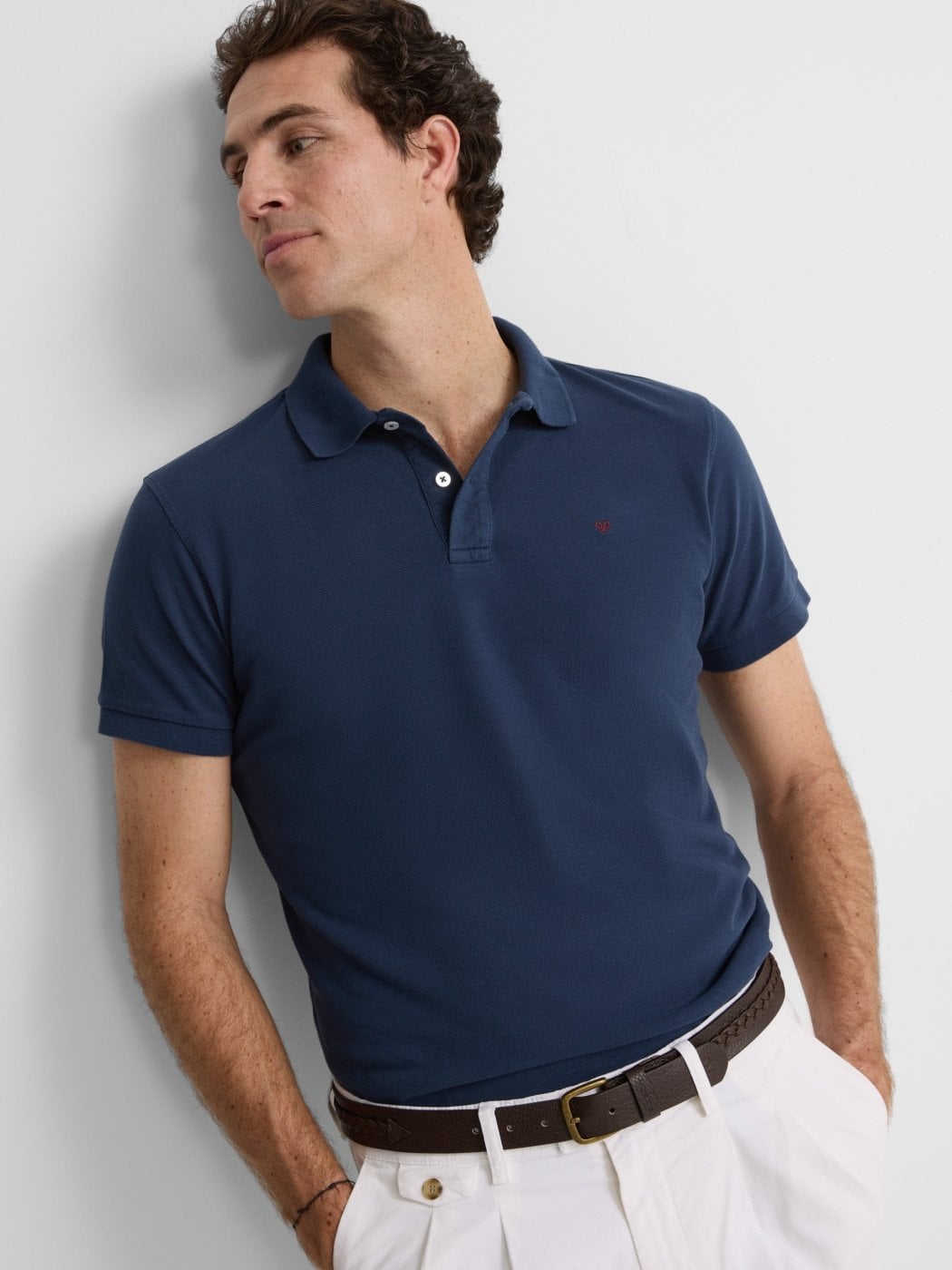 POLO MANGA CORTA ALGODÓN HOMBRE SILBON BOX CLÁSICO LISO - 1