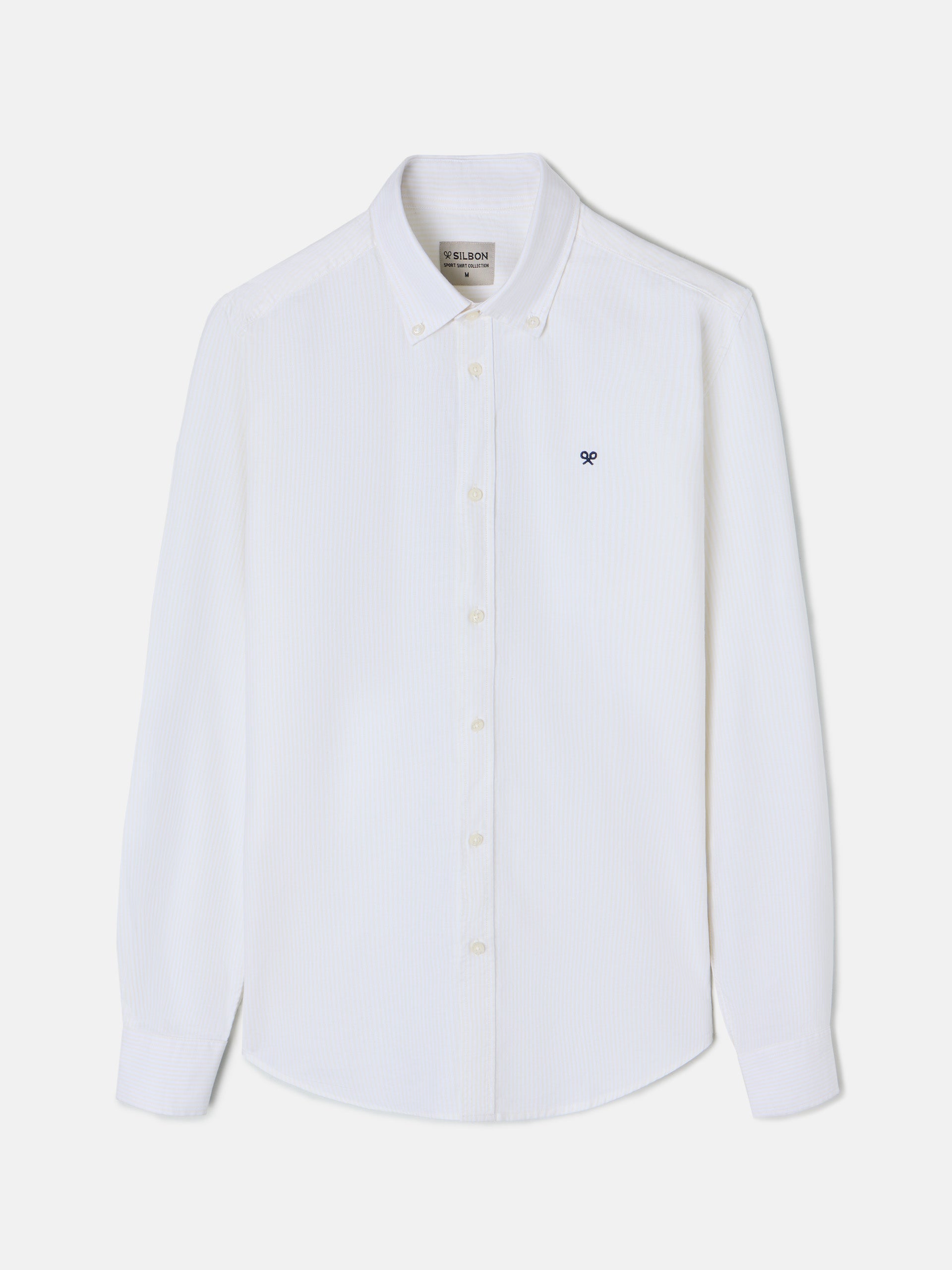 CAMISA MANGA LARGA ALGODÓN SILBON OXFORD RAYAS - 4