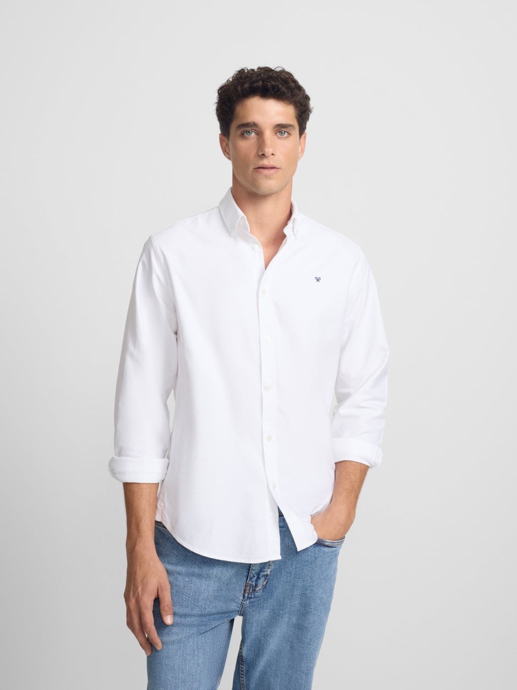 CAMISA SPORT MANGA LARGA ALGODÓN SILBON OXFORD - 1
