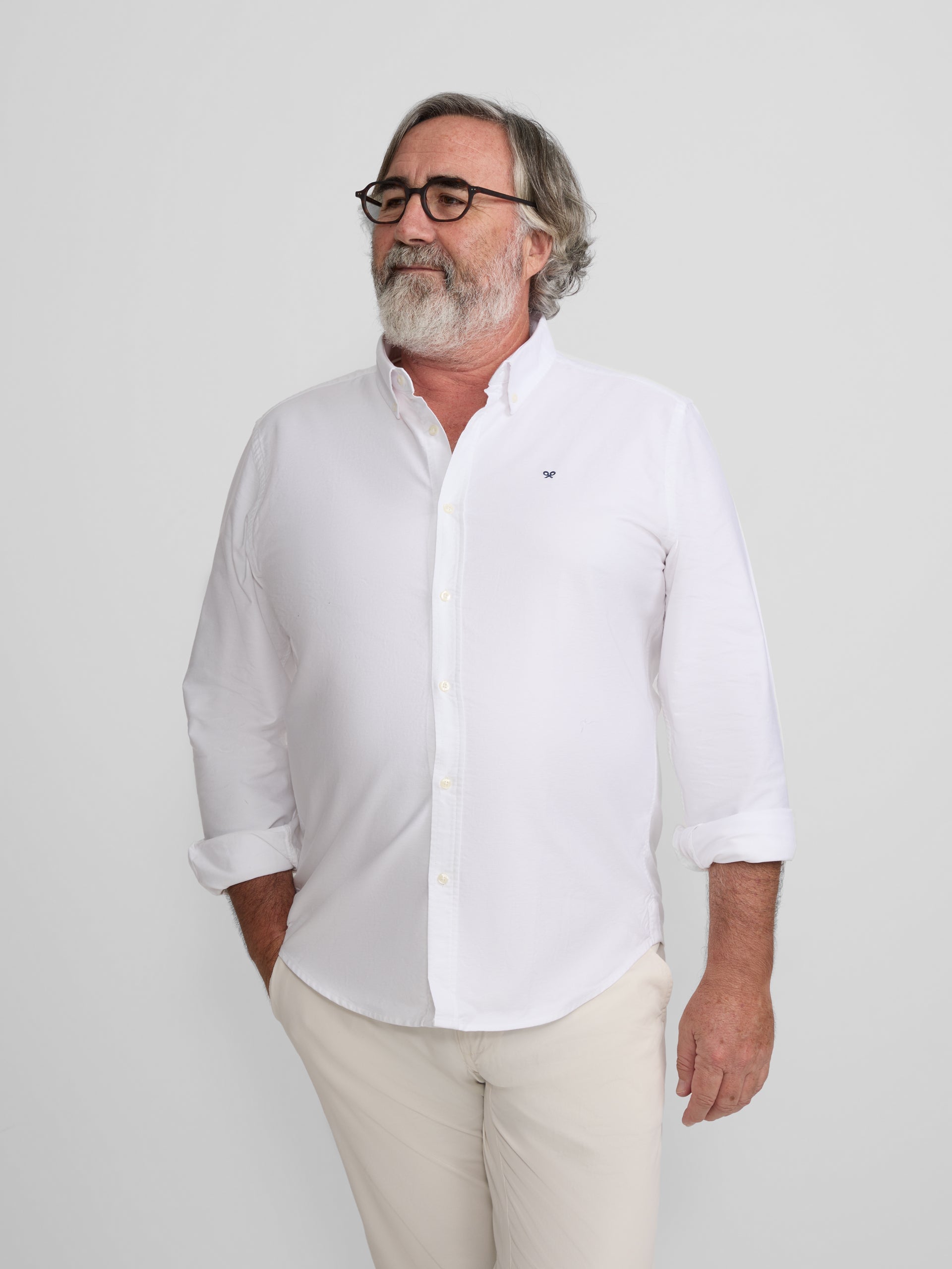 CAMISA SPORT MANGA LARGA ALGODÓN SILBON OXFORD - 2