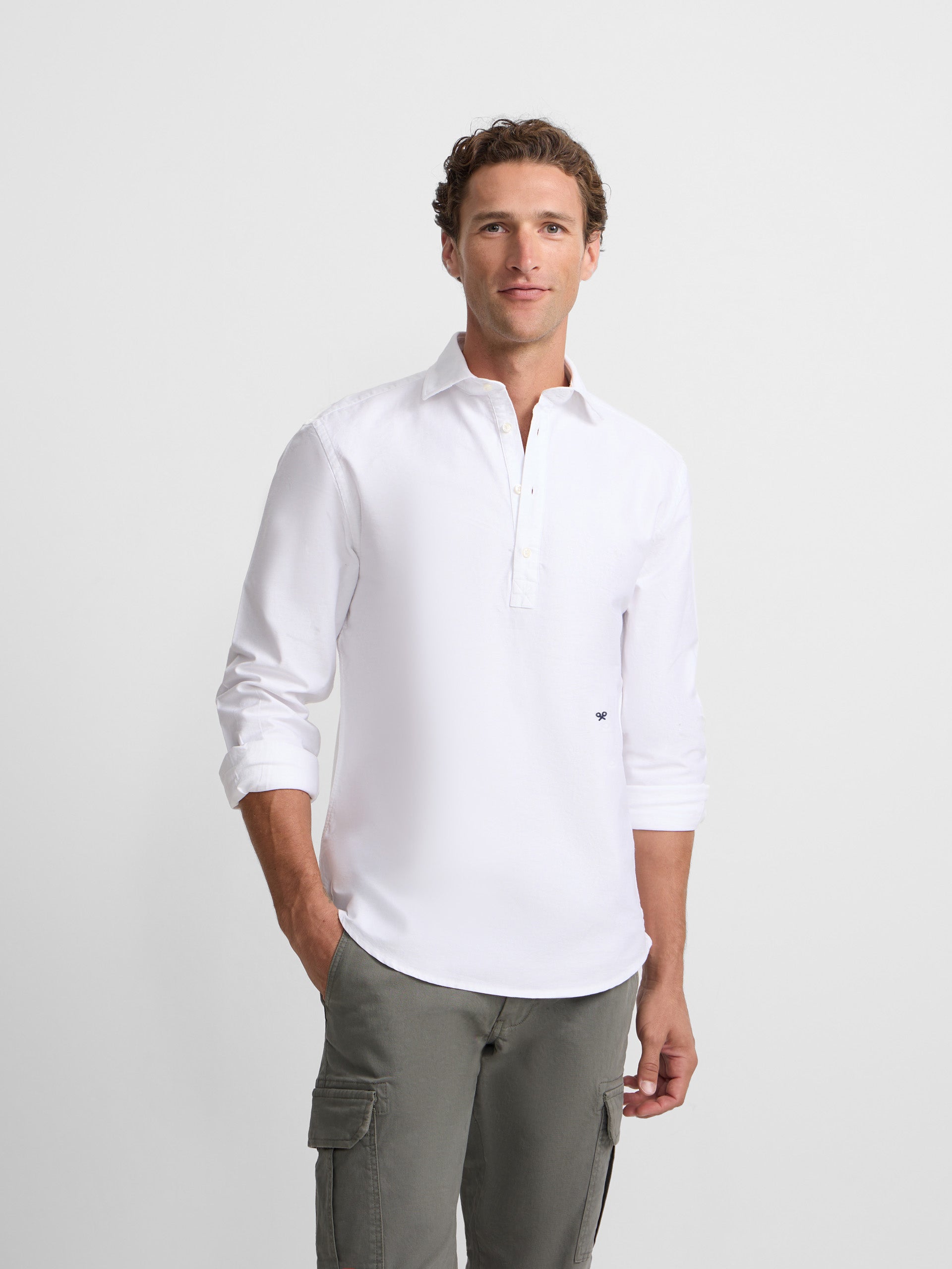 CAMISA SPORT MANGA LARGA ALGODÓN SILBON OXFORD - 1