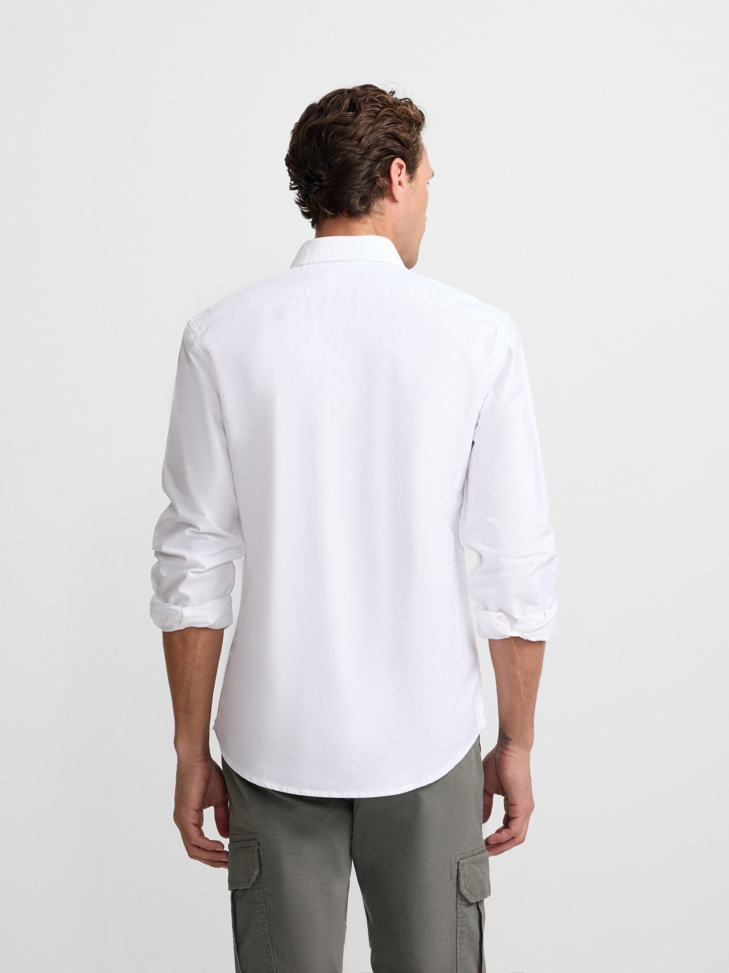 CAMISA SPORT MANGA LARGA ALGODÓN SILBON OXFORD - 3