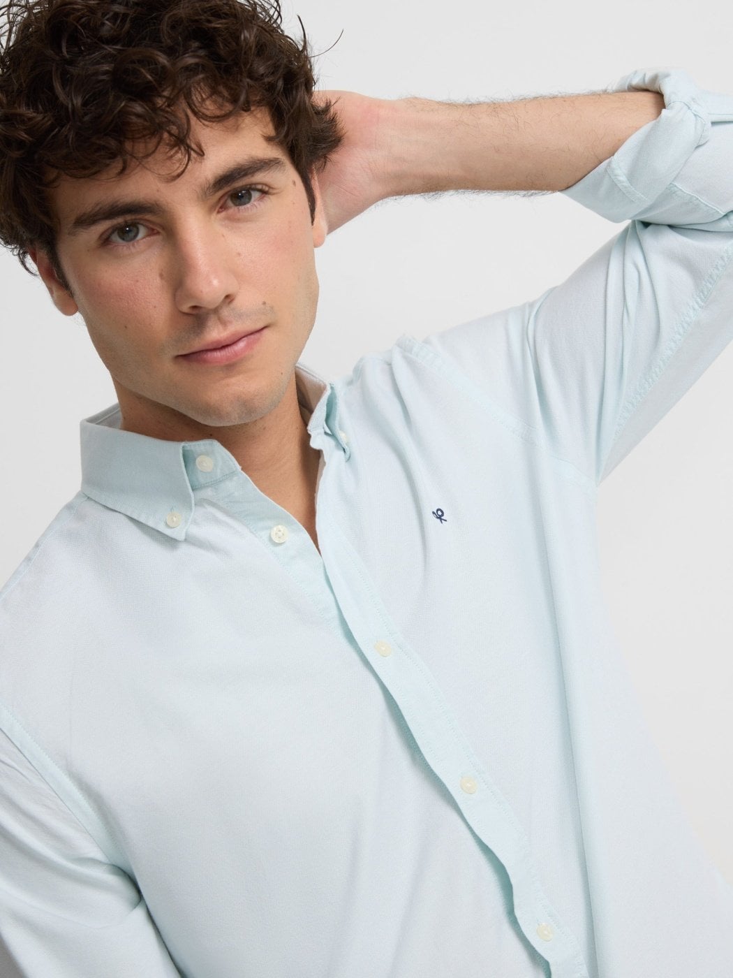 CAMISA SPORT MANGA LARGA ALGODÓN SILBON OXFORD LISA - 2