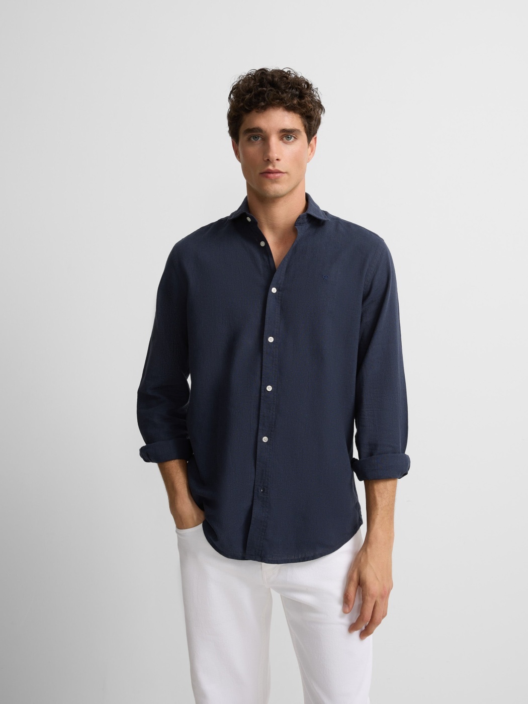 CAMISA SPORT MANGA LARGA SILBON SOFT - 1