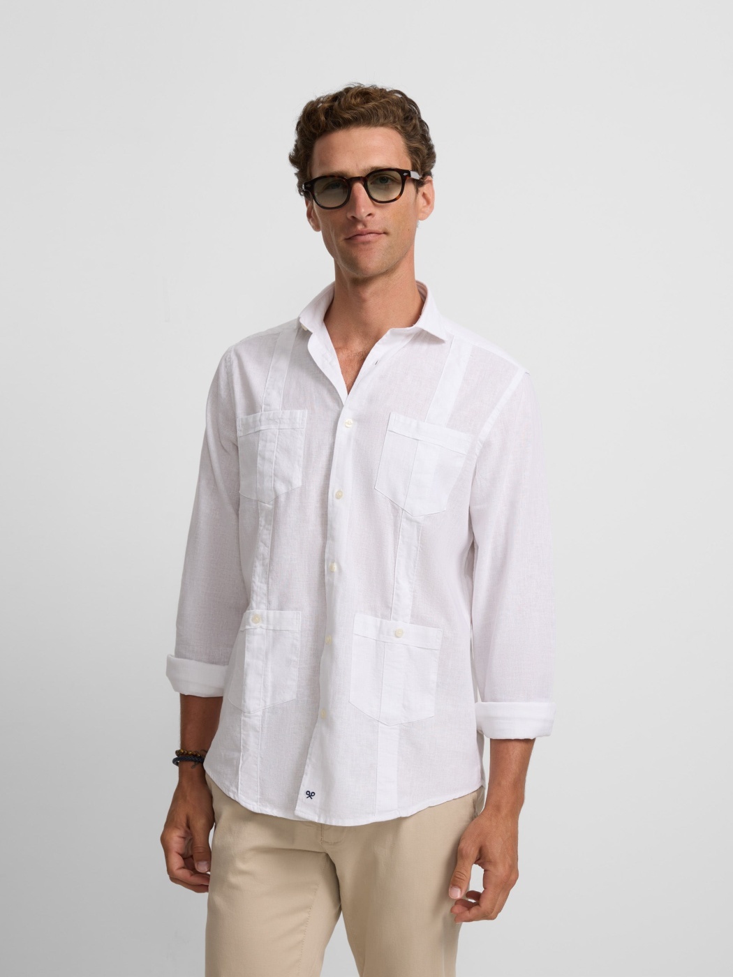 CAMISA MANGA LARGA ALGODÓN SILBON GUAYABERA SPORT SOFT - 1