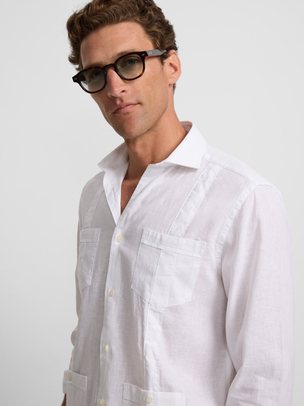 CAMISA MANGA LARGA ALGODÓN SILBON GUAYABERA SPORT SOFT - 2