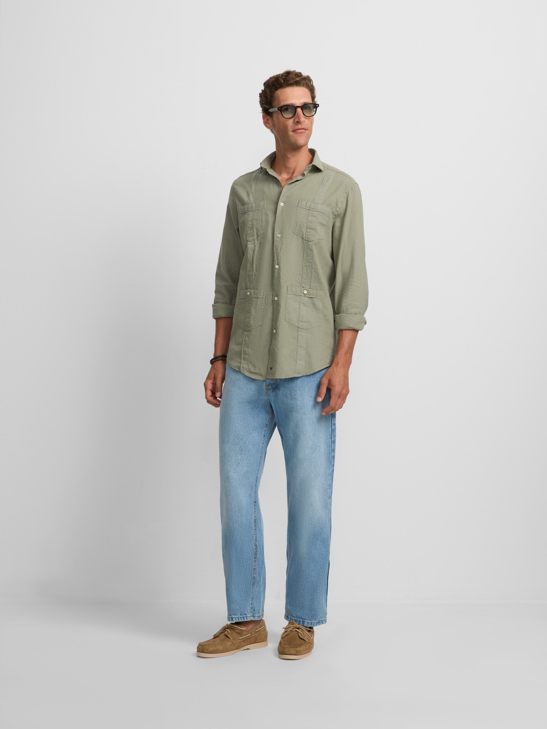 CAMISA MANGA LARGA ALGODÓN SILBON GUAYABERA SPORT SOFT - 2