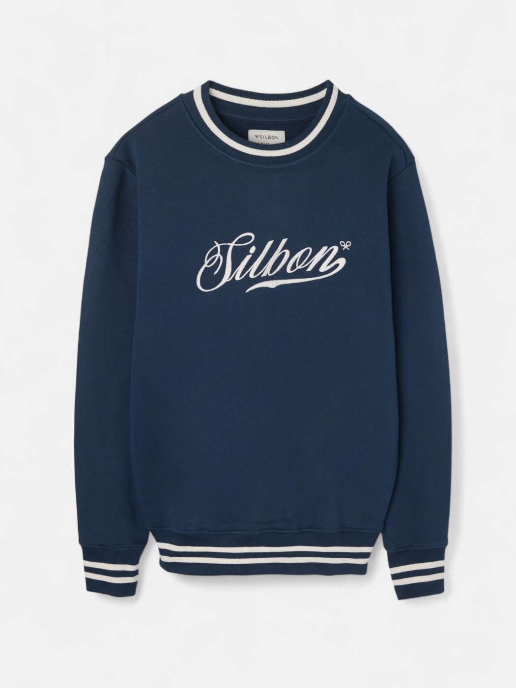 POLERA ALGODÓN HOMBRE SILBON RETRO LETERRING MARIN - 4