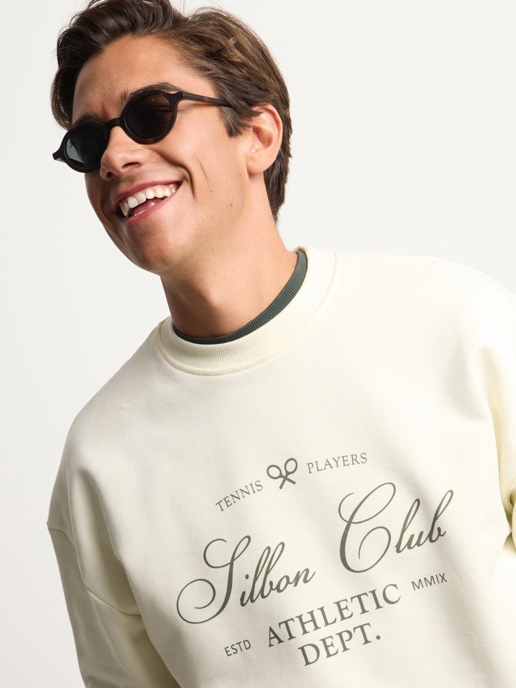 POLERA ALGODÓN HOMBRE SILBON SPECIAL FIT CREMA - 3