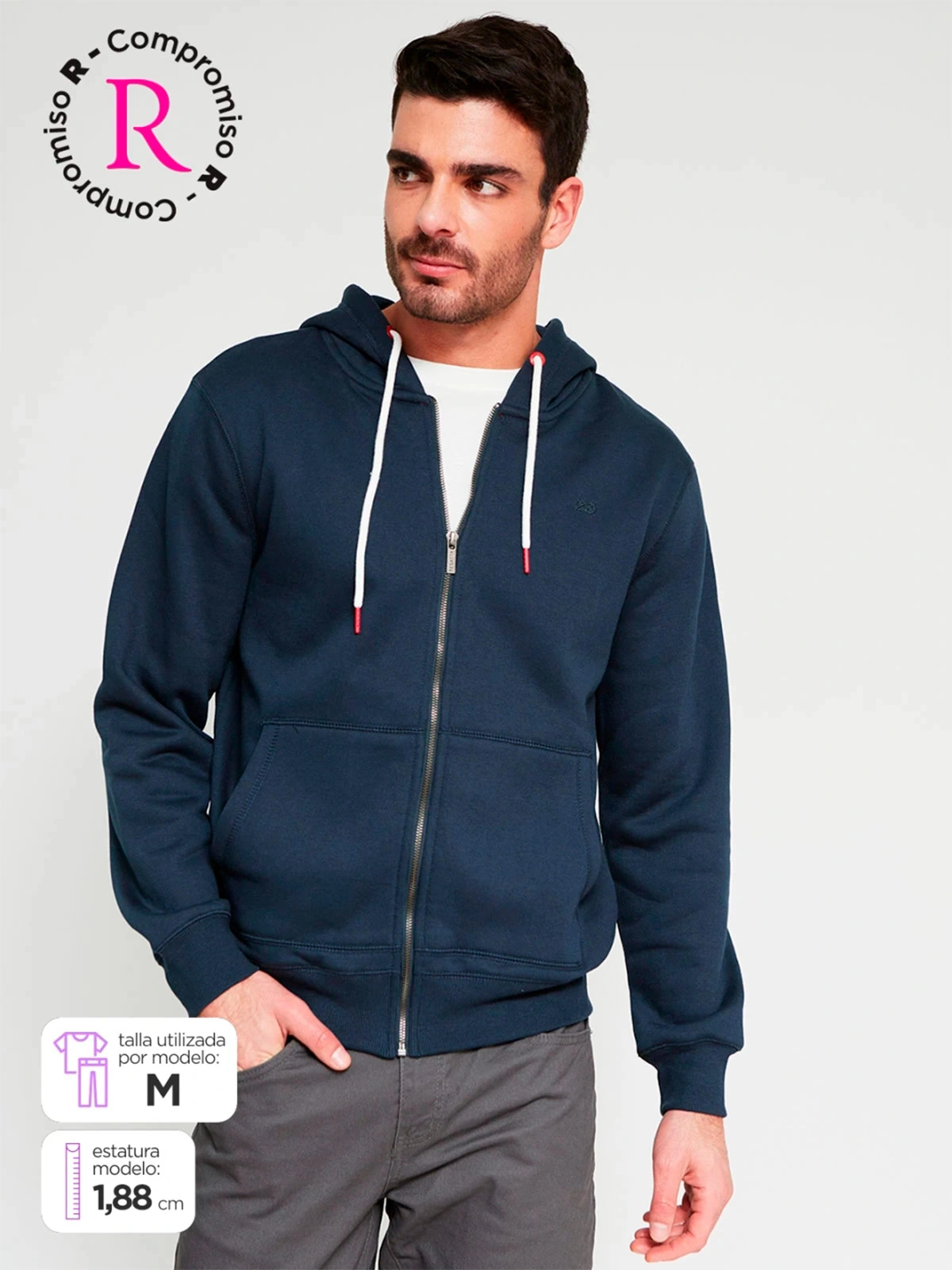 POLERA HOMBRE NAVIGATA FULL ZIPPER - 1