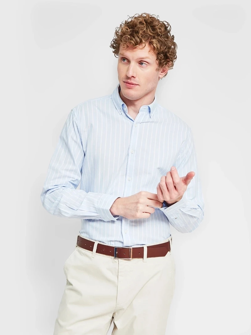 CAMISA MANGA LARGA ALGODÓN HOMBRE NAVIGATA - 1