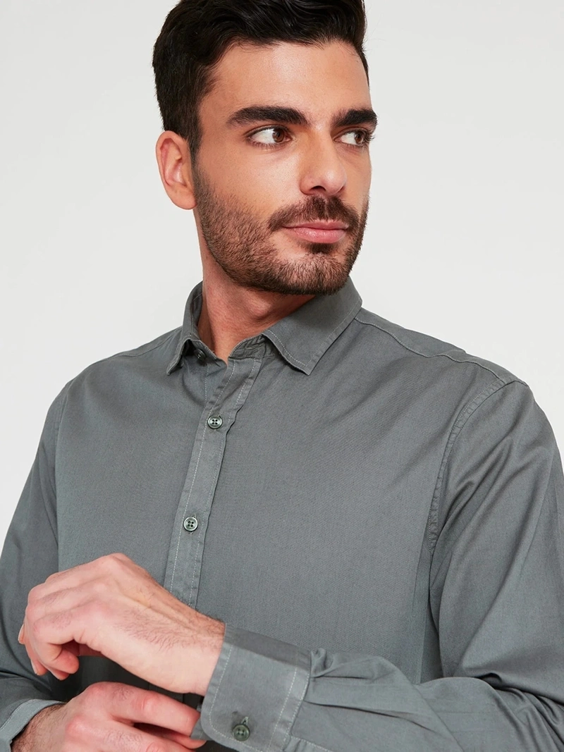CAMISA MANGA LARGA ALGODÓN HOMBRE CACHAREL - 3