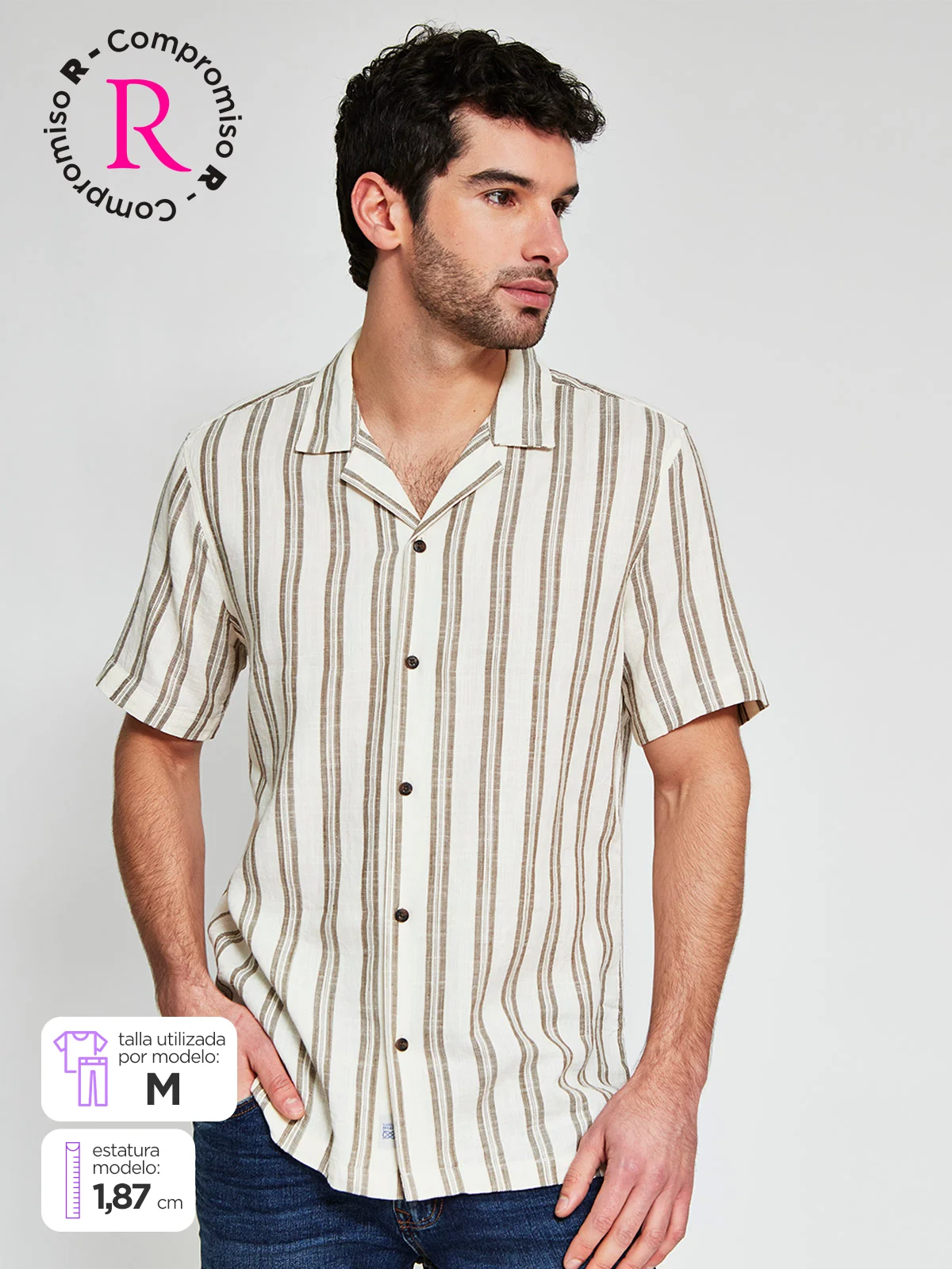 CAMISA MANGA CORTA HOMBRE NAVIGATA - 1
