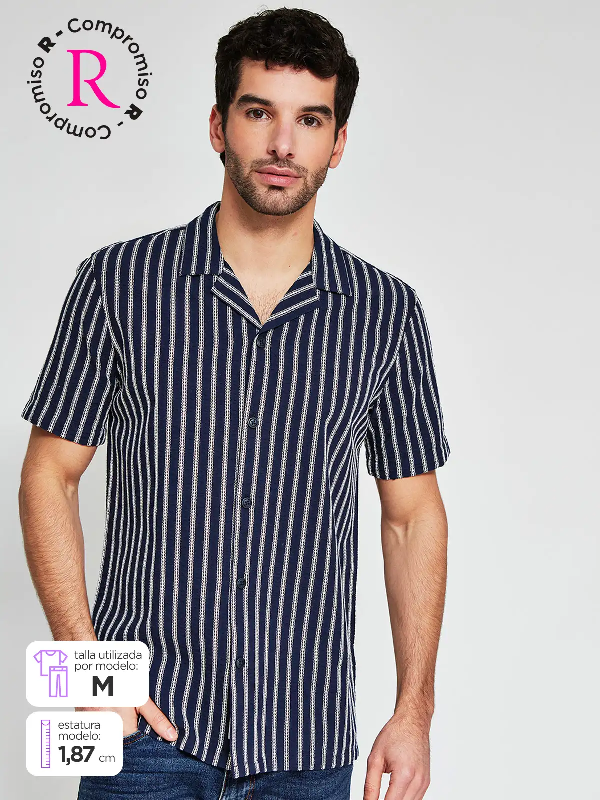 CAMISA MANGA CORTA HOMBRE NAVIGATA - 1