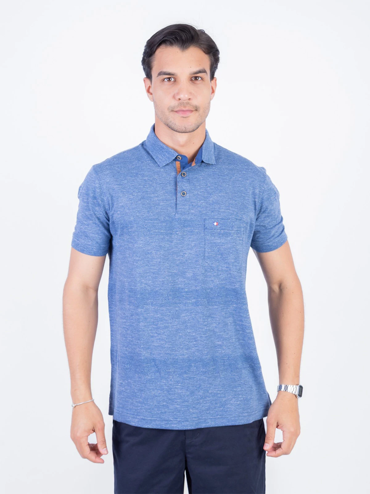 POLO MANGA CORTA HOMBRE PIERRE CARDIN LINEN COLLECTION - 1