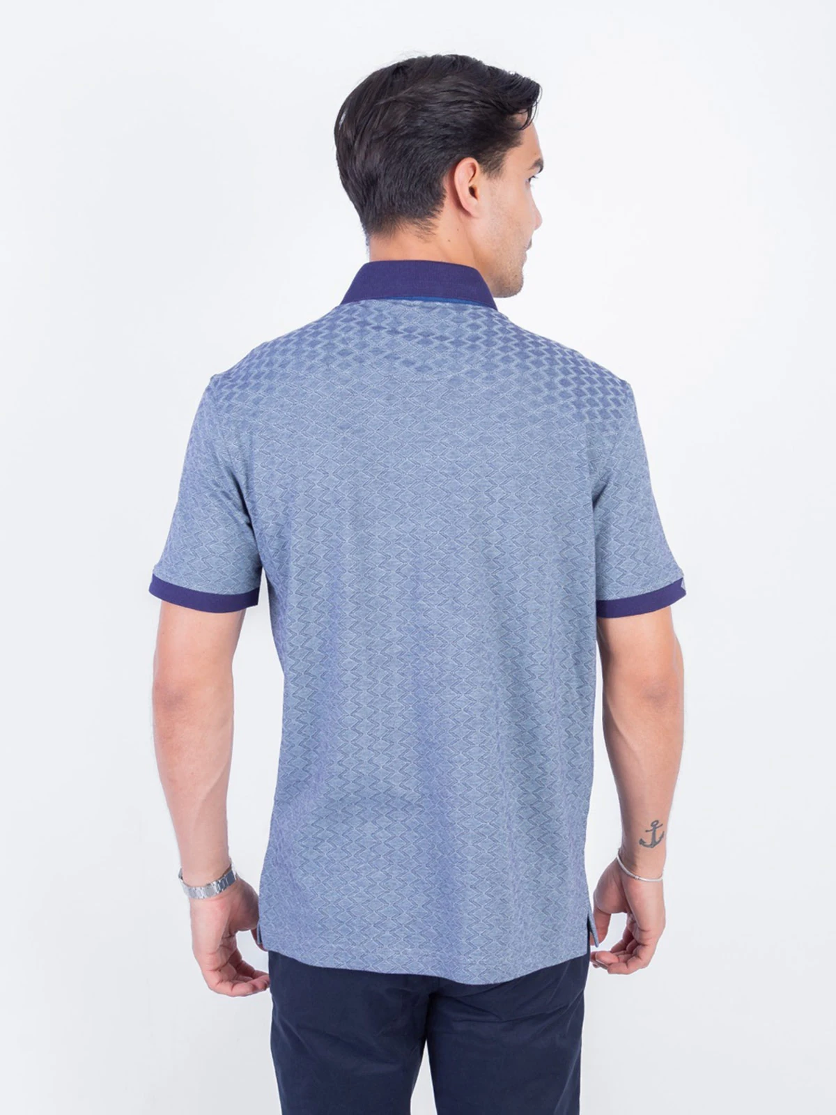 POLO MANGA CORTA HOMBRE PIERRE CARDIN JACQUARD - 2