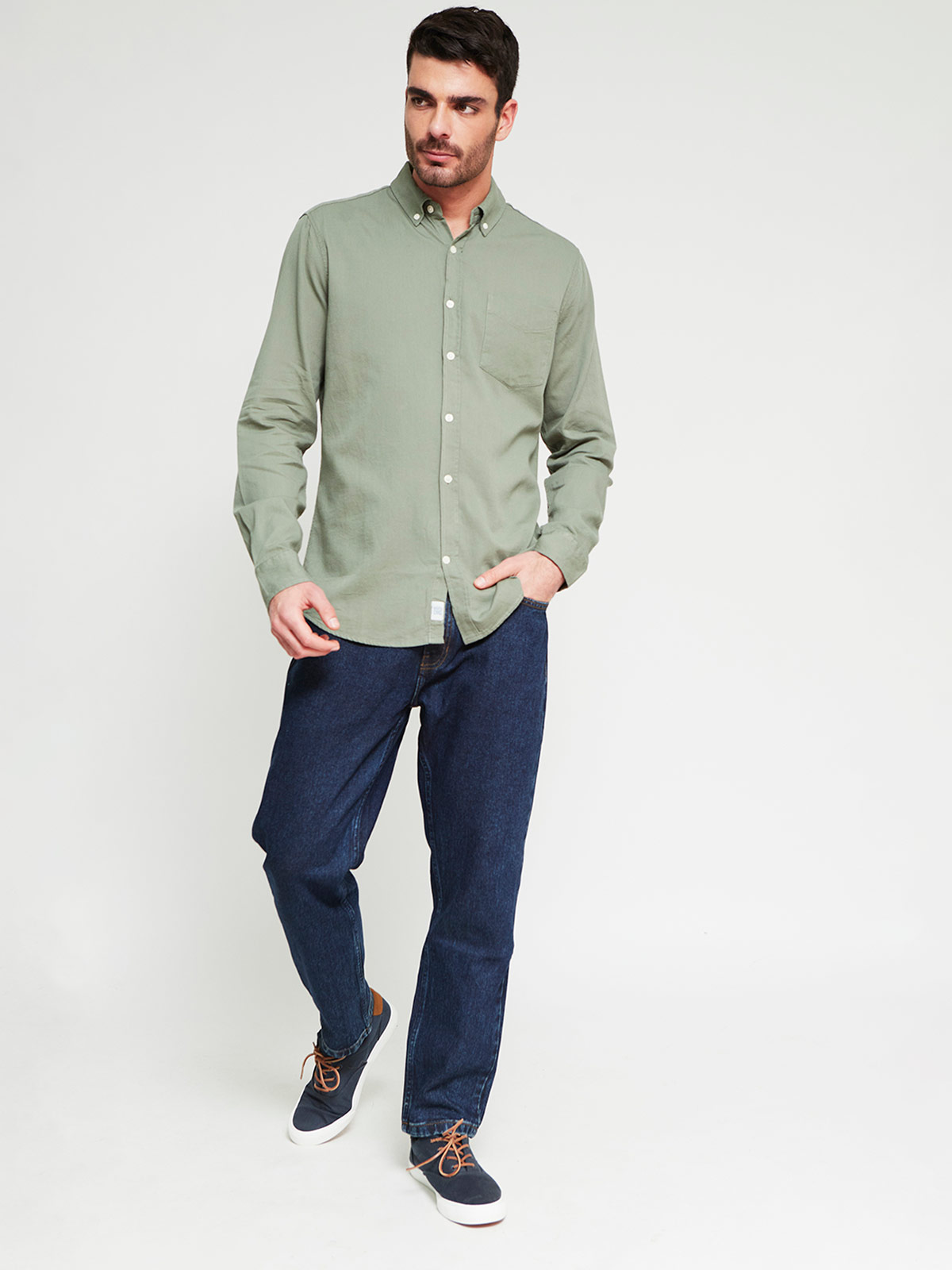 CAMISA MANGA LARGA ALGODÓN HOMBRE NAVIGATA - 4