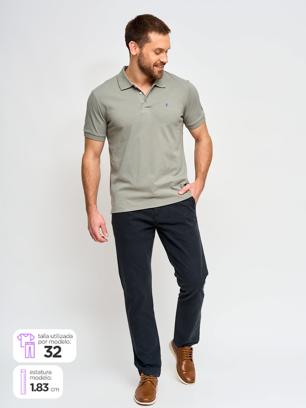PANTALÓN ALGODÓN HOMBRE CACHAREL SPORT - 1