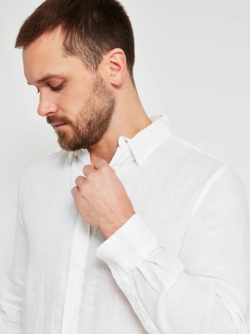 CAMISA MANGA LARGA LINO HOMBRE CACHAREL - 3