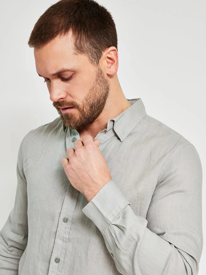 CAMISA MANGA LARGA LINO HOMBRE CACHAREL - 3