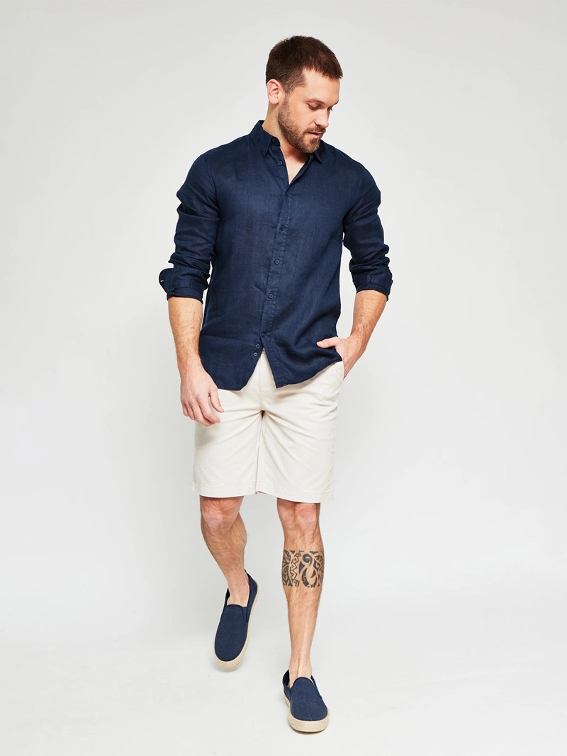 CAMISA MANGA LARGA LINO HOMBRE CACHAREL - 4