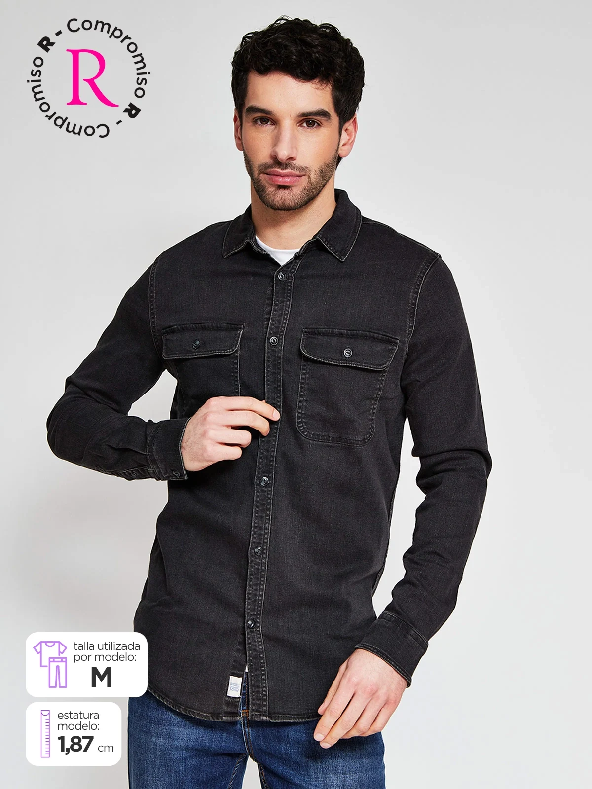 CAMISA MANGA LARGA ALGODÓN HOMBRE NAVIGATA - 1