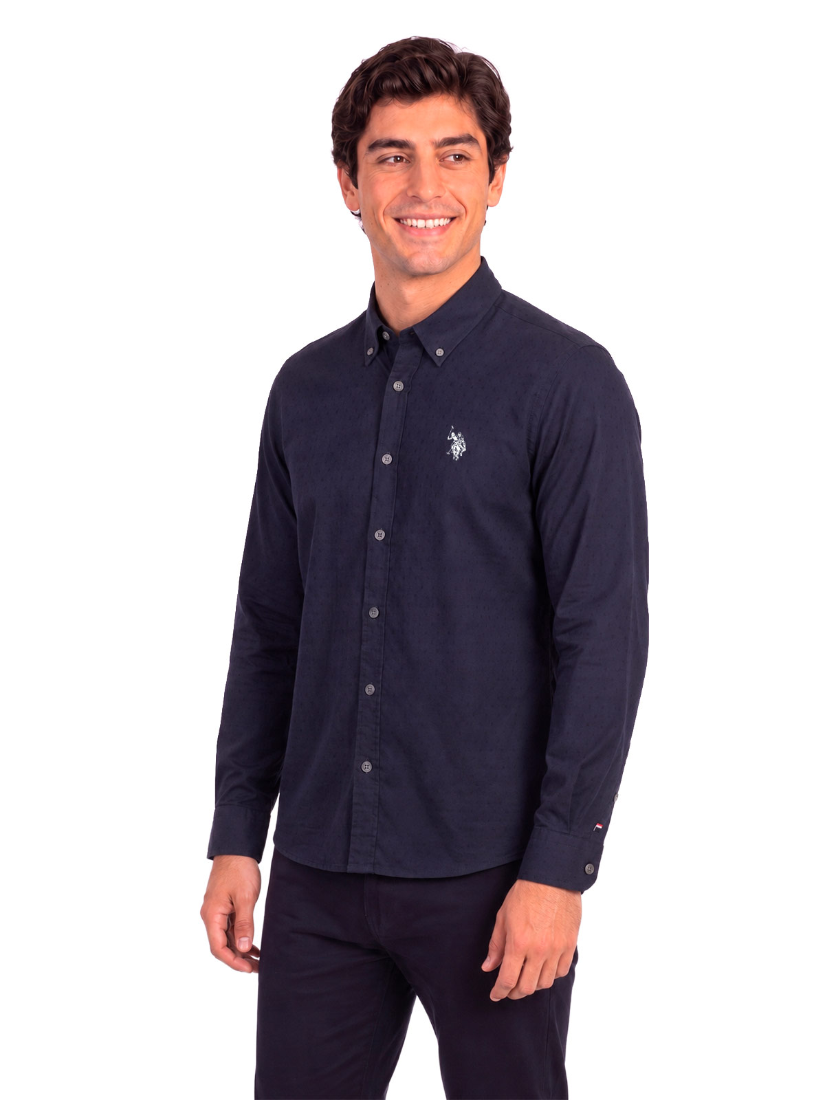 CAMISA ALGODÓN MANGA LARGA HOMBRE US POLO - 3