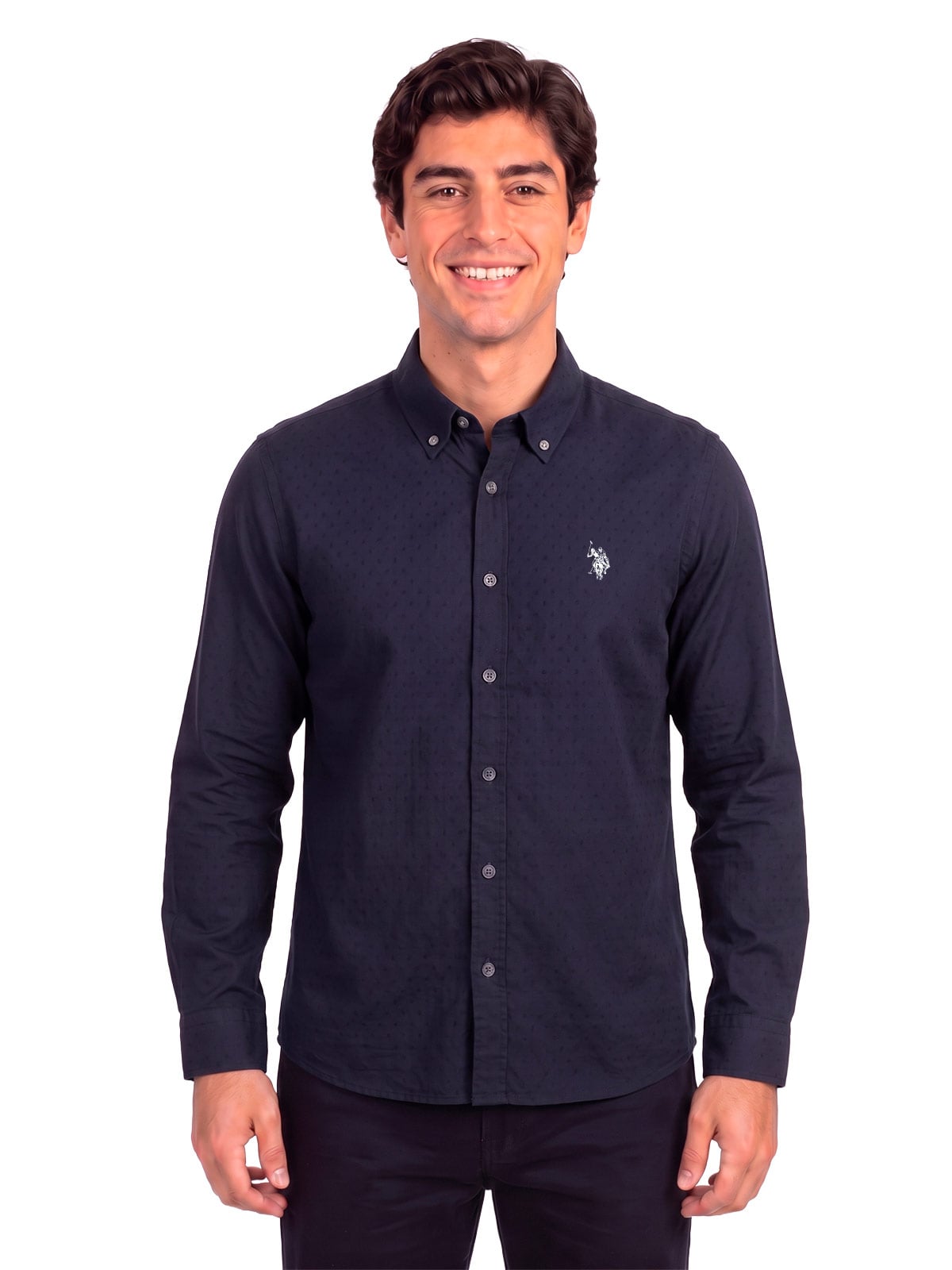 CAMISA ALGODÓN MANGA LARGA HOMBRE US POLO - 1