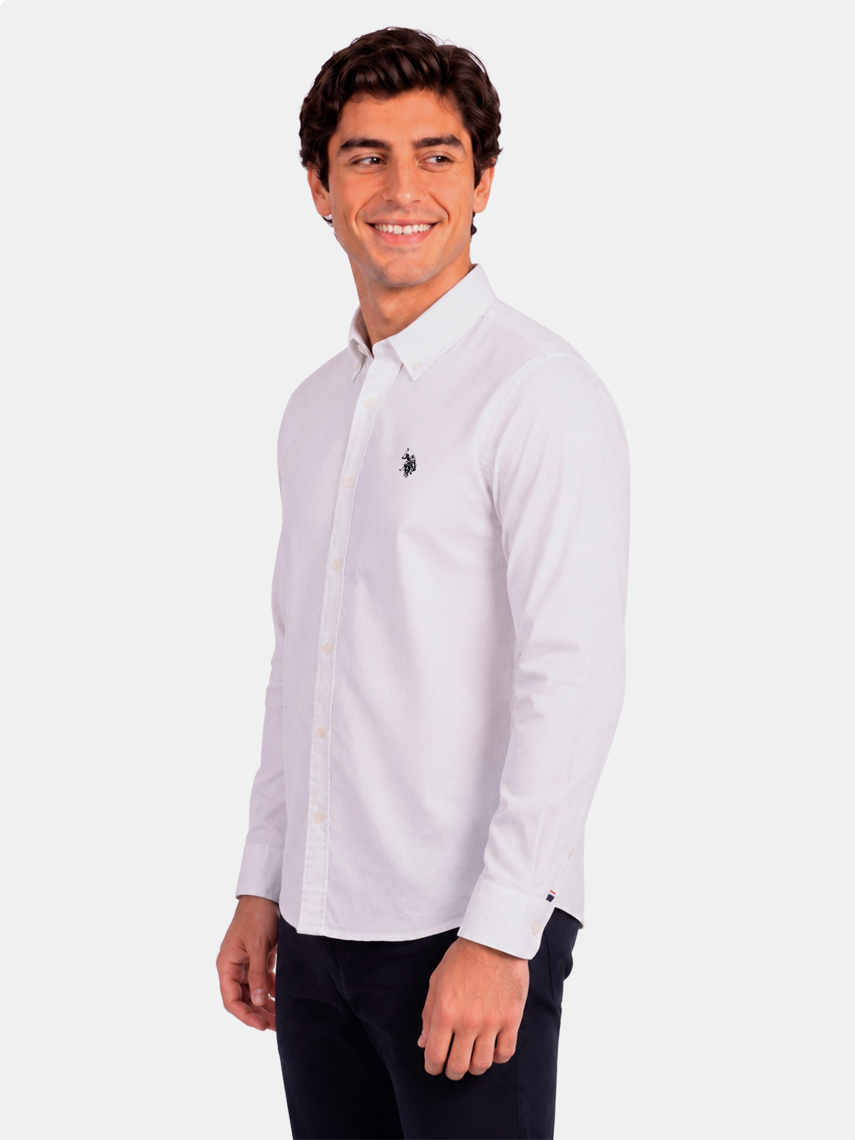 CAMISA ALGODÓN MANGA LARGA HOMBRE US POLO - 3