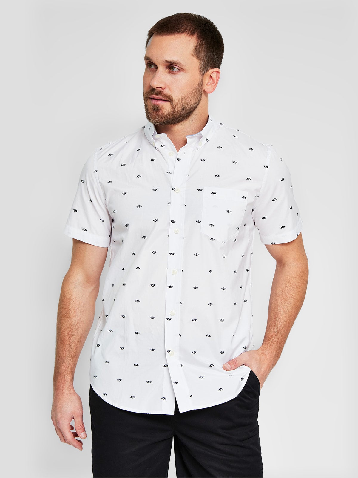 CAMISA MANGA CORTA ALGODÓN HOMBRE KENNETH STEVENS - 1