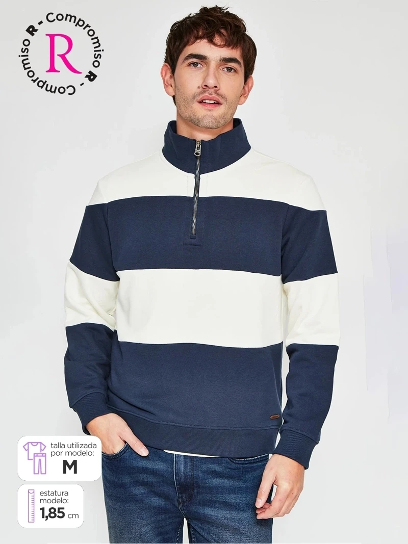 POLERA HOMBRE NAVIGATA HALF ZIPPER - 1
