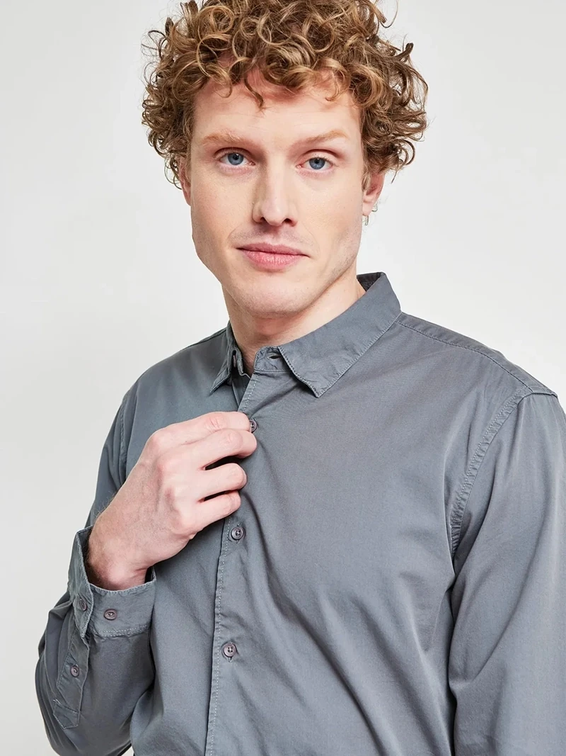 CAMISA MANGA LARGA ALGODÓN HOMBRE MARQUIS - 3