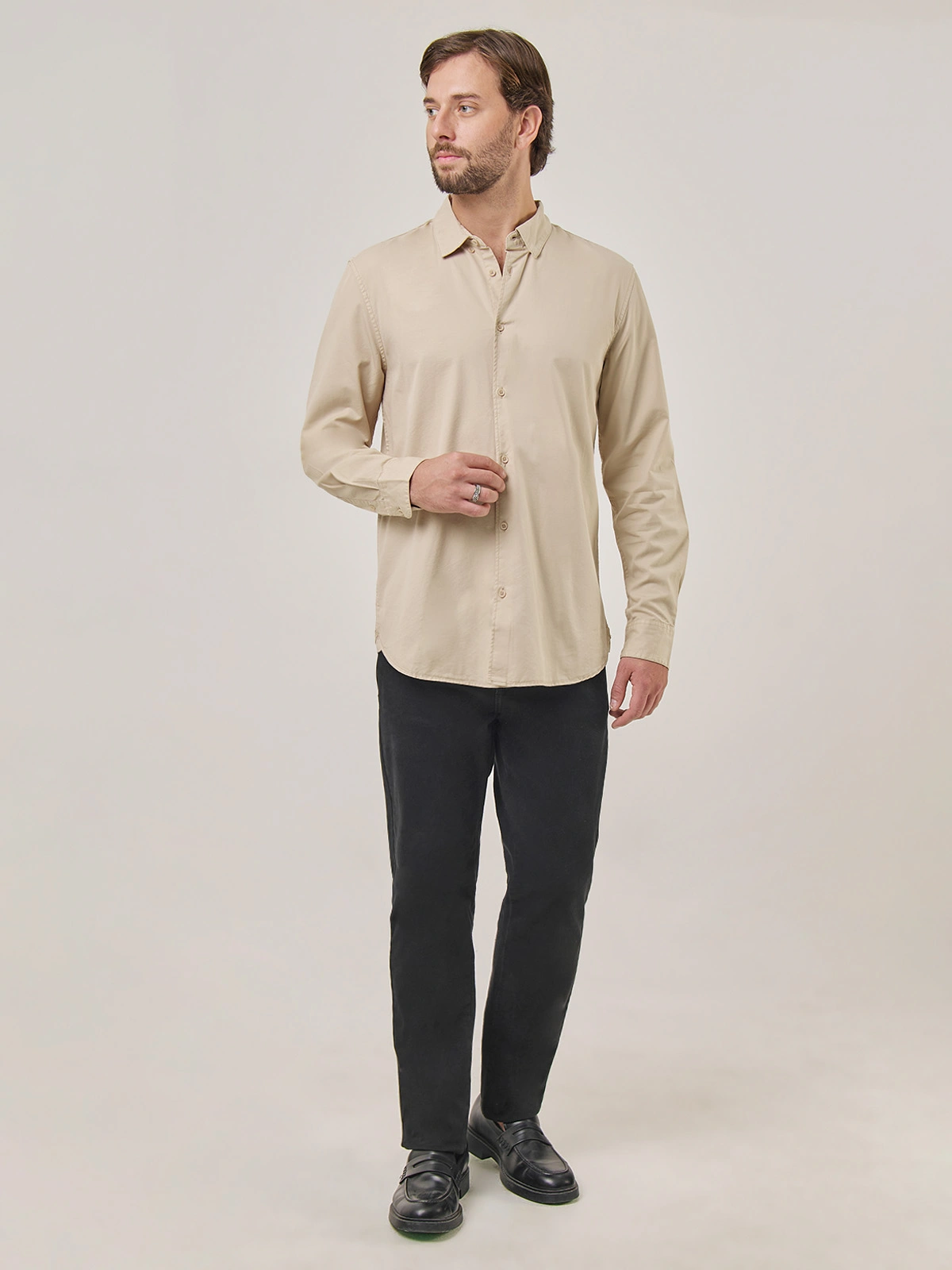 CAMISA MANGA LARGA ALGODÓN HOMBRE MARQUIS - 5