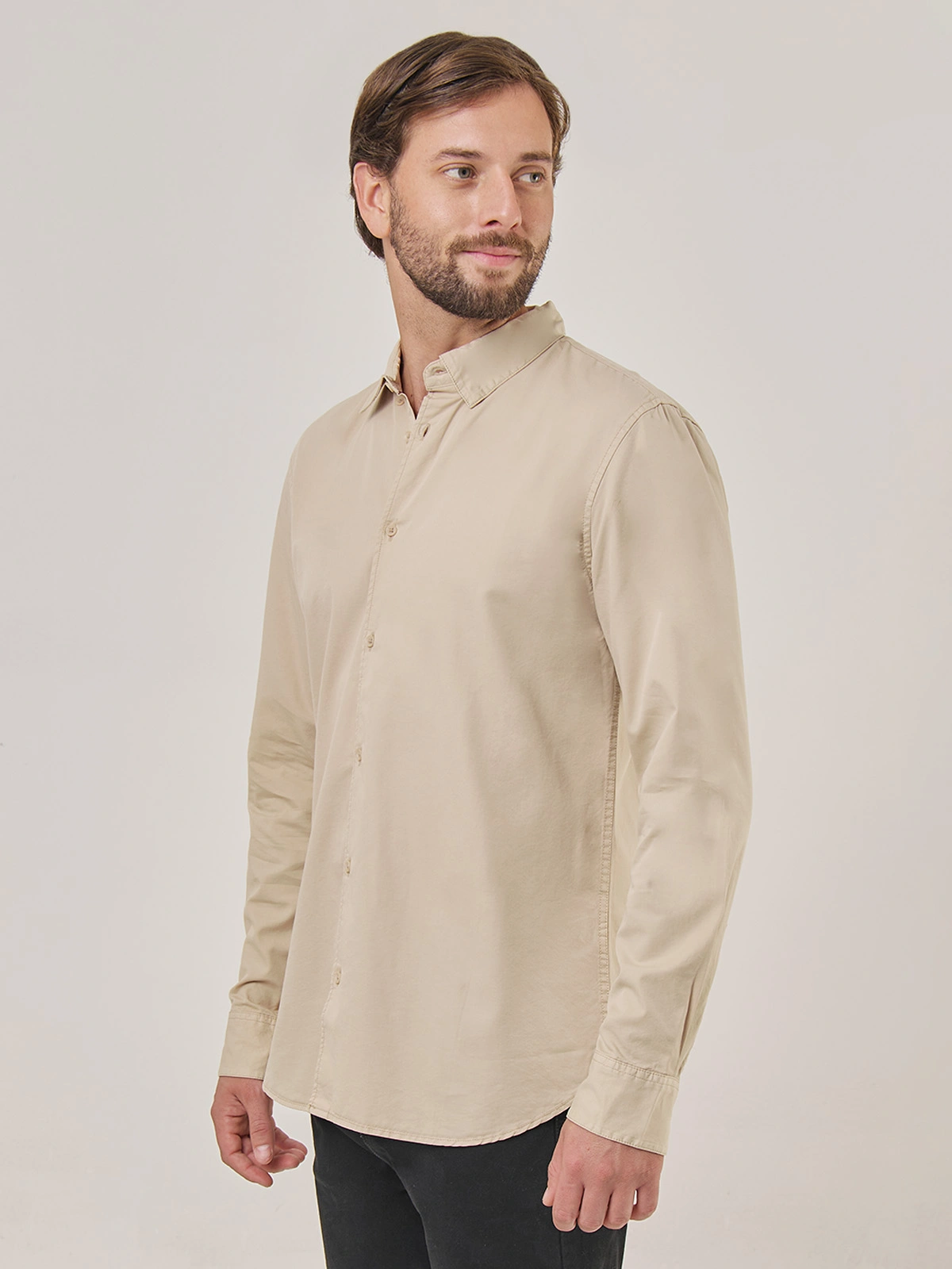 CAMISA MANGA LARGA ALGODÓN HOMBRE MARQUIS - 3