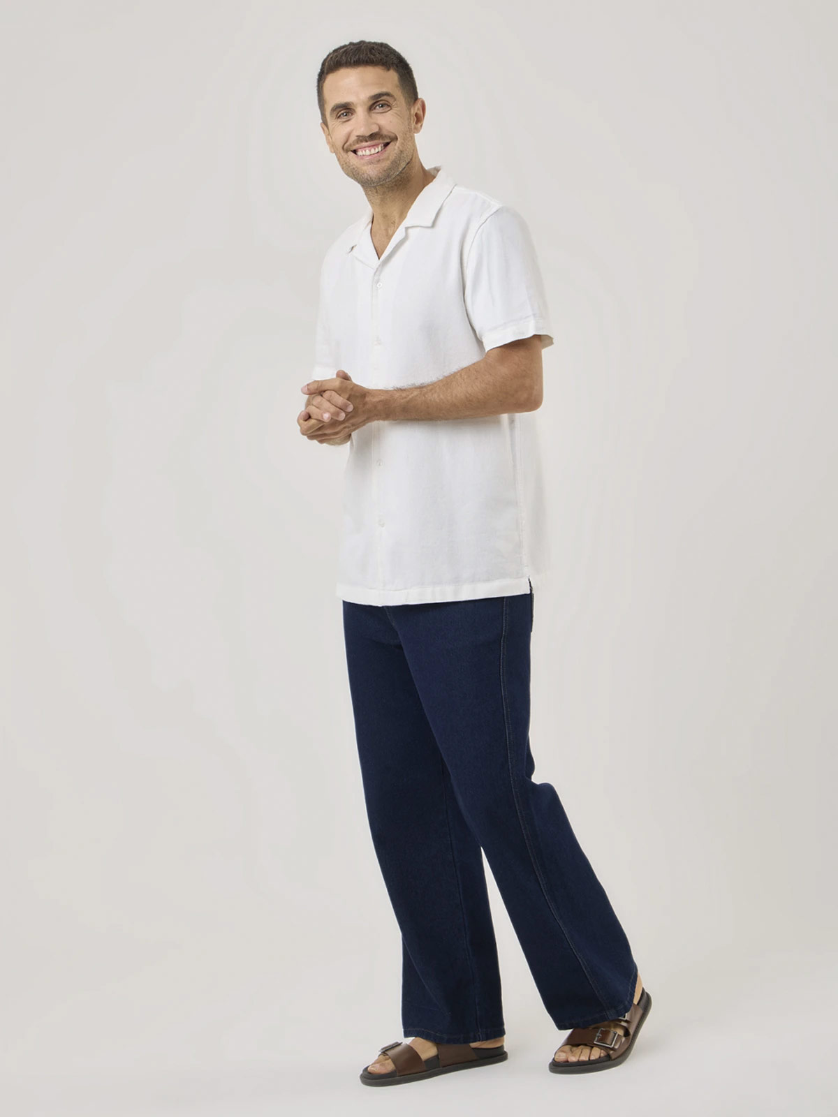 CAMISA MANGA CORTA ALGODÓN HOMBRE NAVIGATA BLANCO - 4