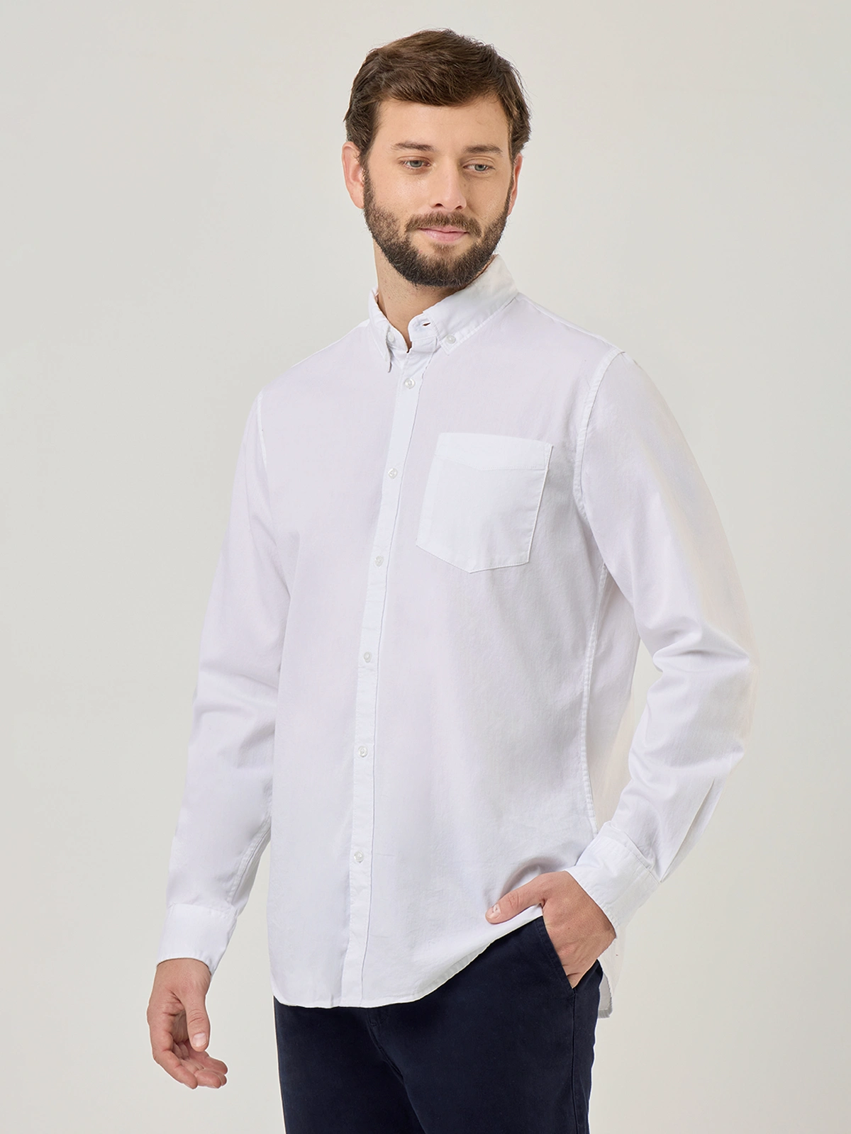 CAMISA MANGA LARGA ALGODÓN HOMBRE NAVIGATA - 3