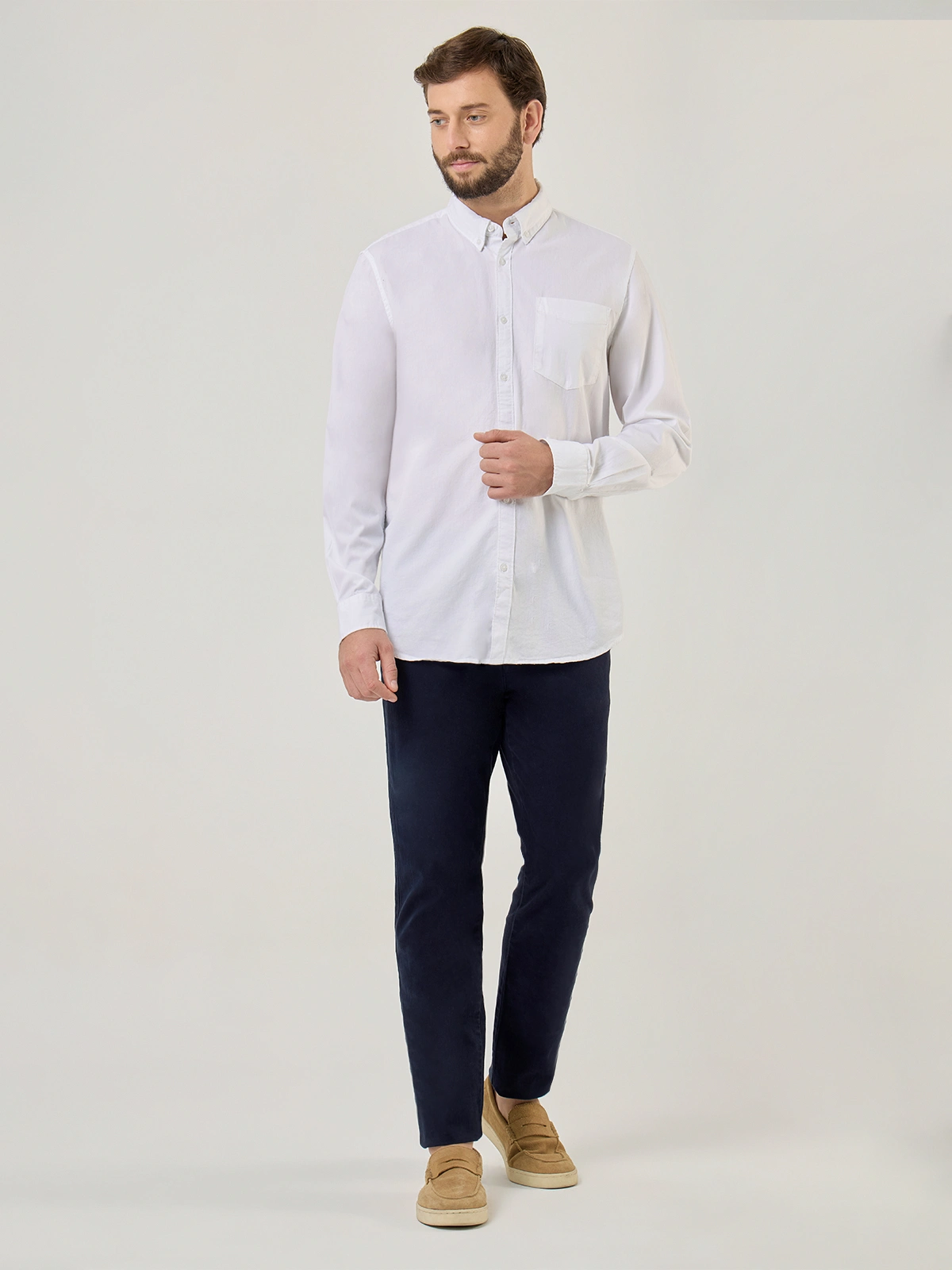 CAMISA MANGA LARGA ALGODÓN HOMBRE NAVIGATA - 5