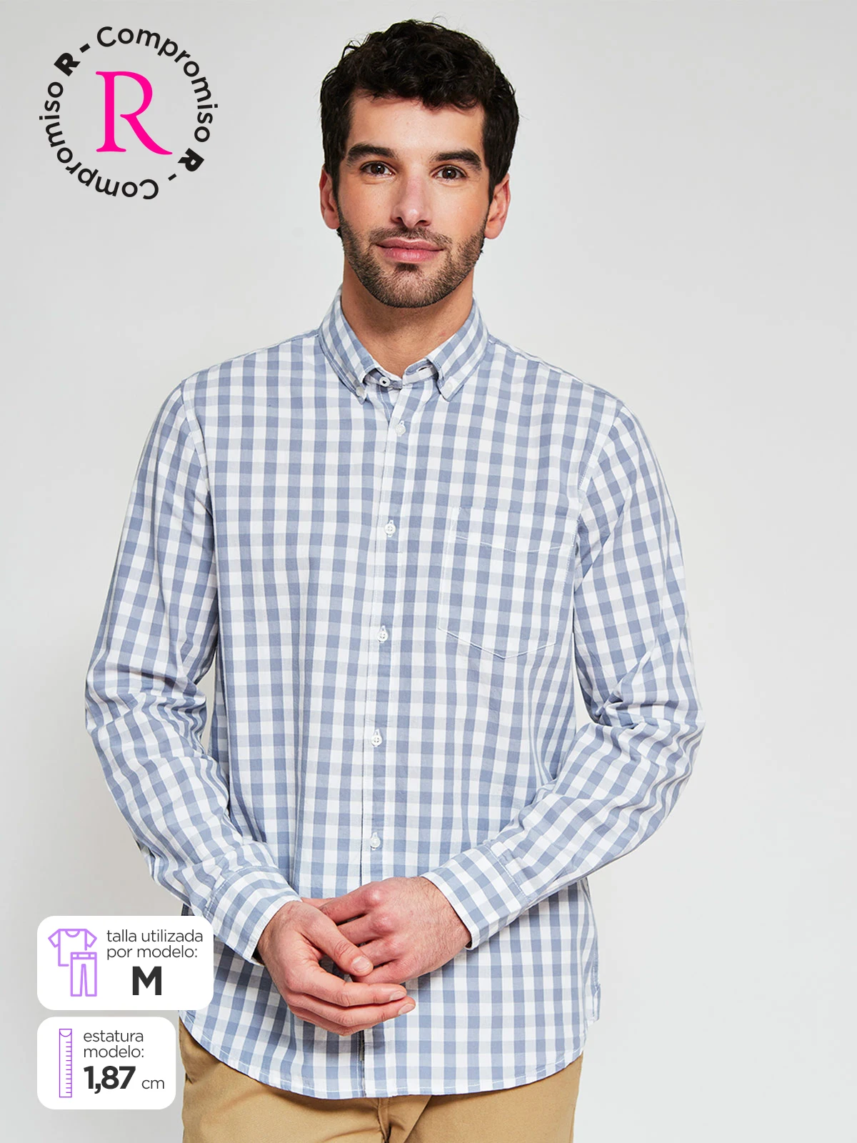 CAMISA MANGA LARGA ALGODÓN HOMBRE NAVIGATA - 1