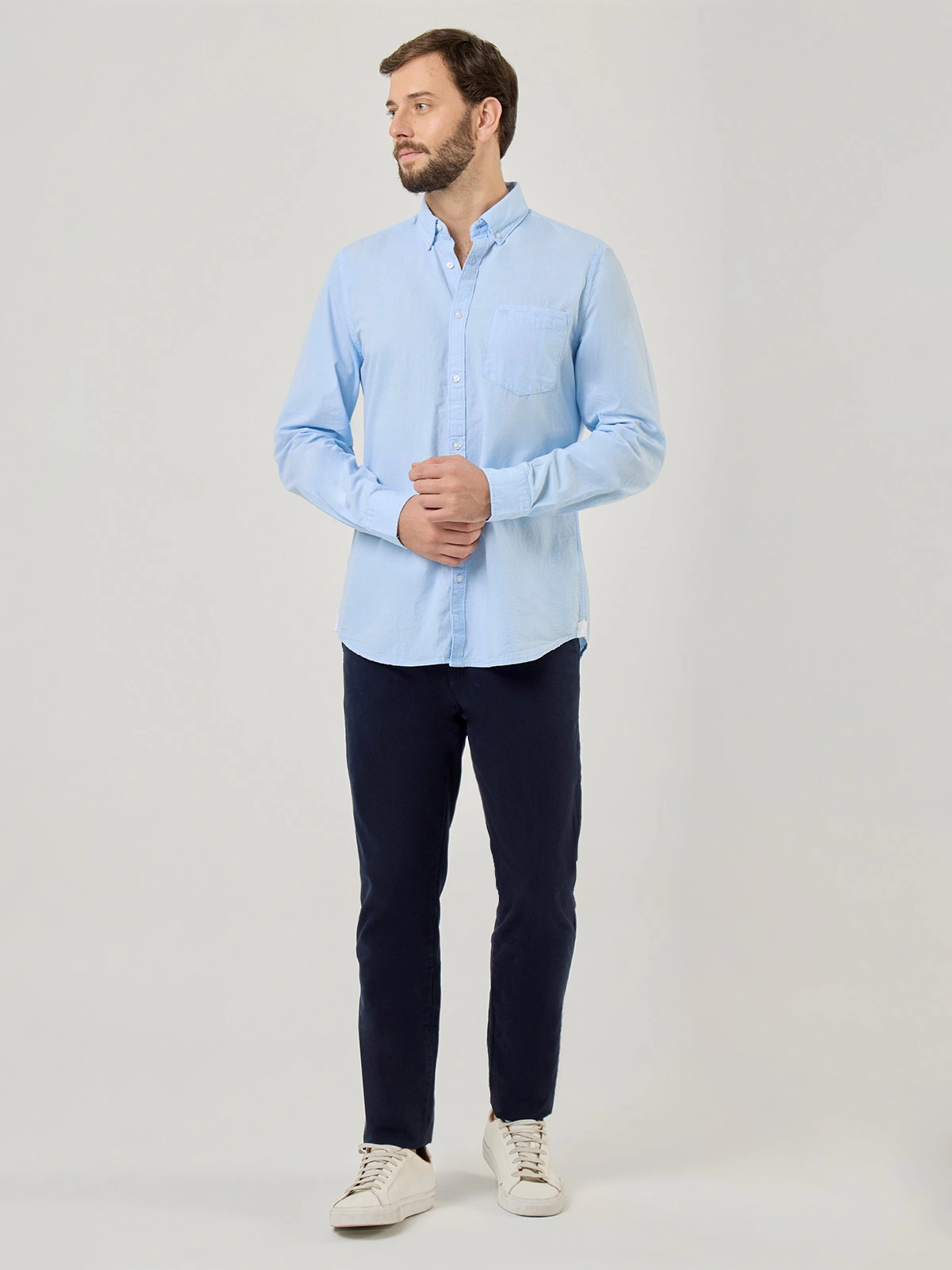 CAMISA MANGA LARGA ALGODÓN HOMBRE NAVIGATA - 5