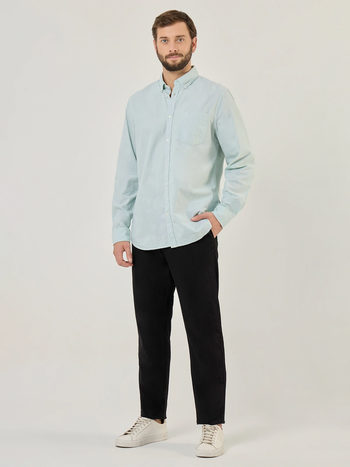 CAMISA MANGA LARGA ALGODÓN HOMBRE NAVIGATA - 5