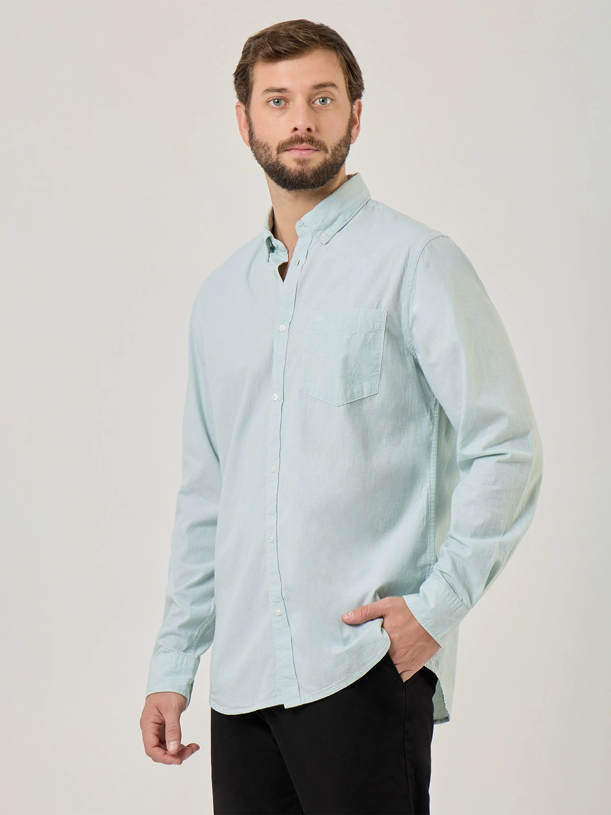 CAMISA MANGA LARGA ALGODÓN HOMBRE NAVIGATA - 3