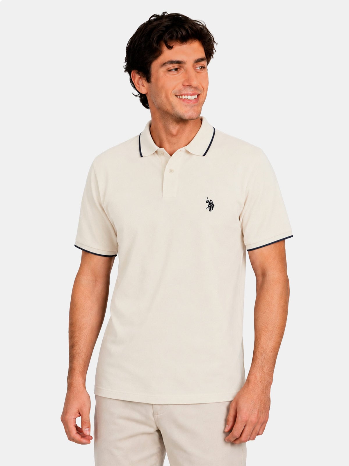 POLO ALGODÓN MANGA CORTA HOMBRE US POLO - 1