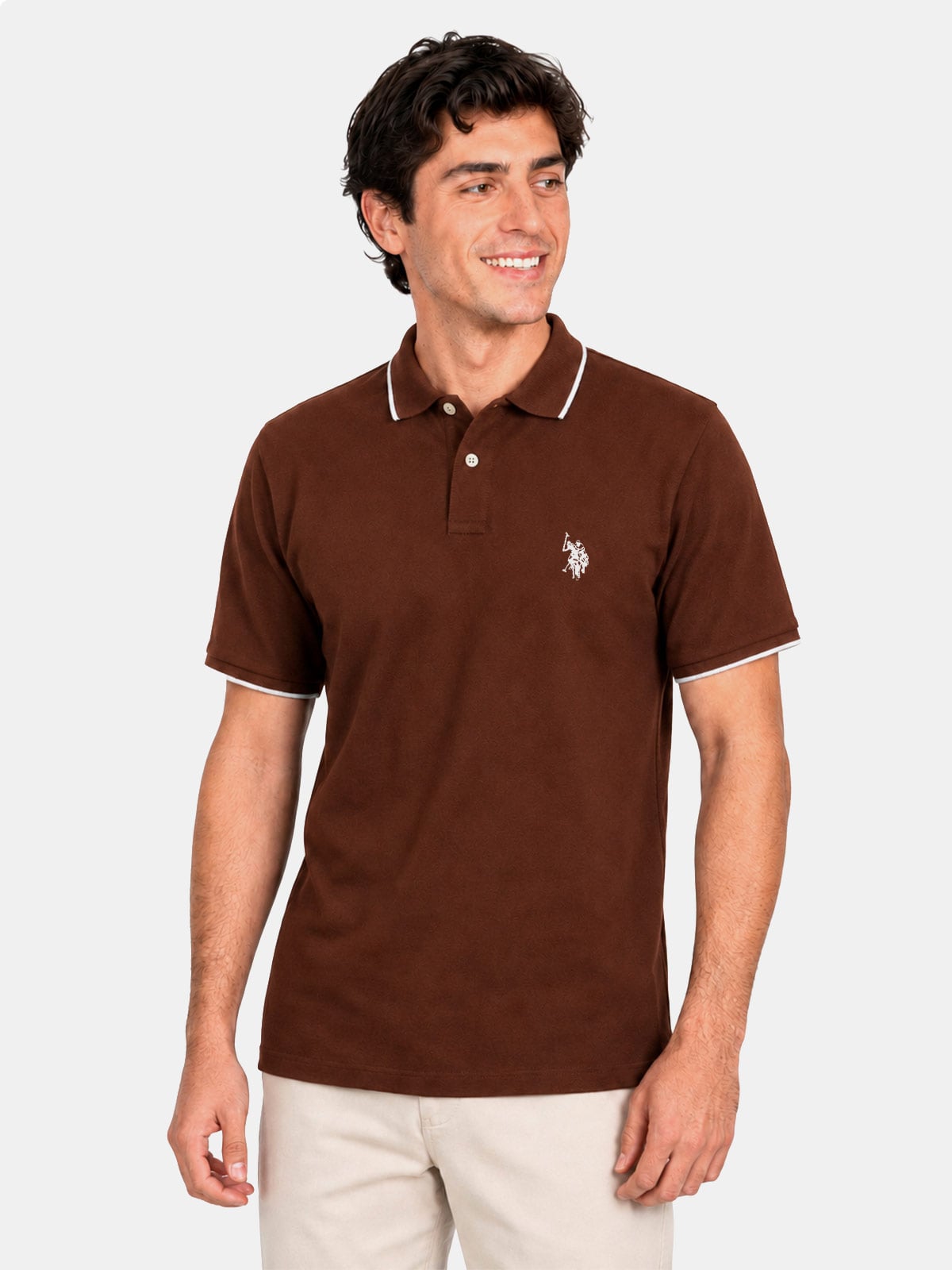 POLO ALGODÓN MANGA CORTA HOMBRE US POLO - 1