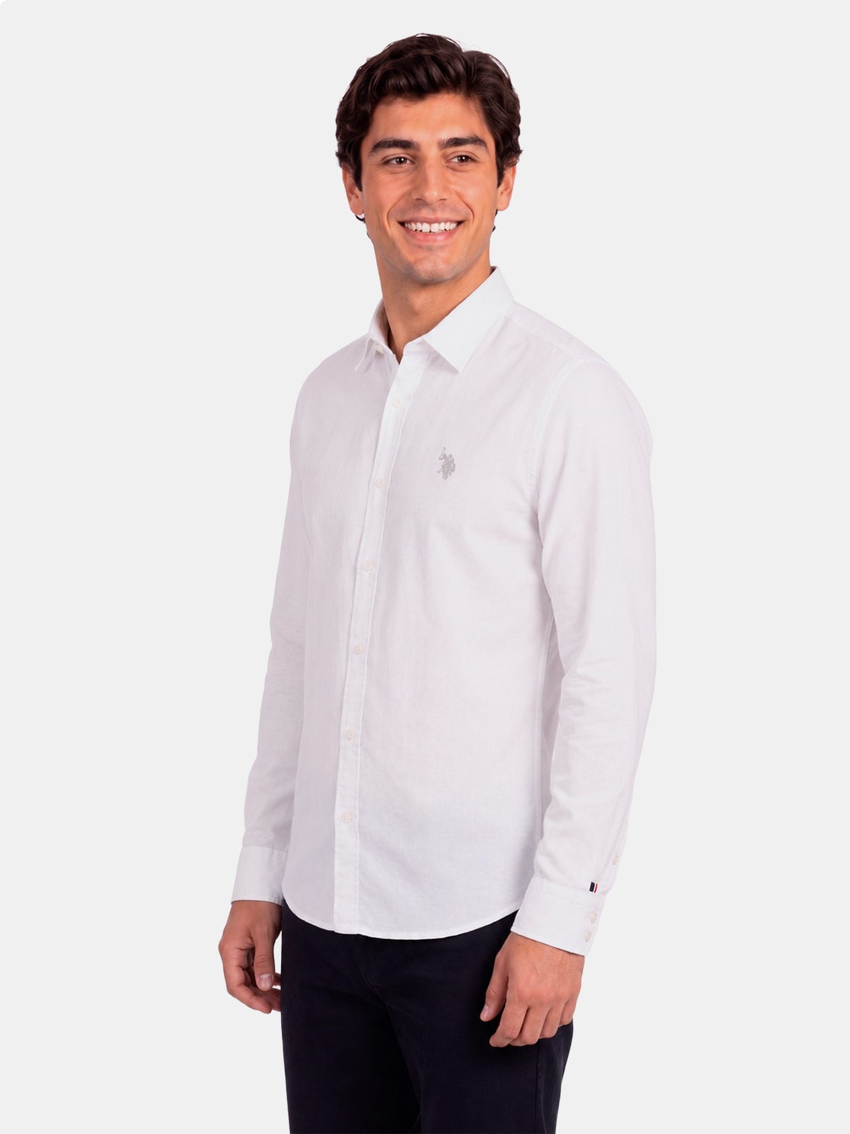 CAMISA ALGODÓN MANGA LARGA HOMBRE US POLO - 3