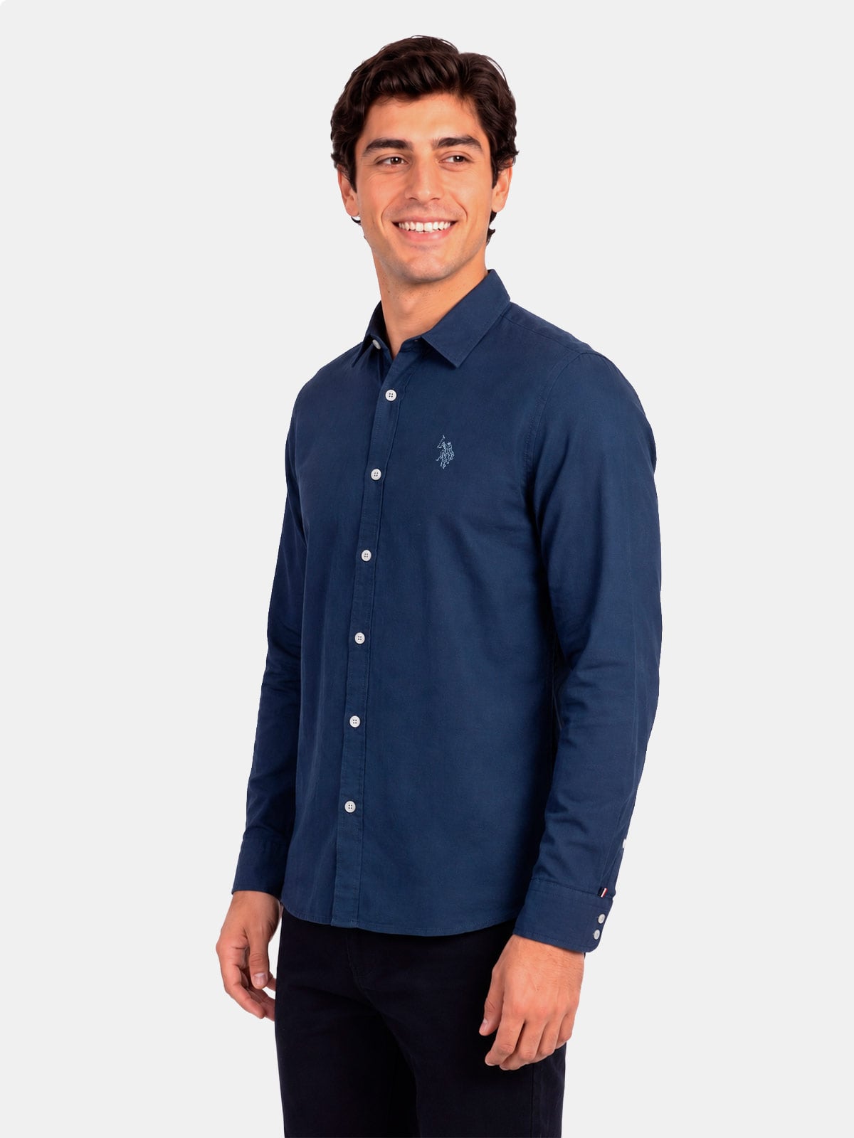 CAMISA ALGODÓN MANGA LARGA HOMBRE US POLO - 3