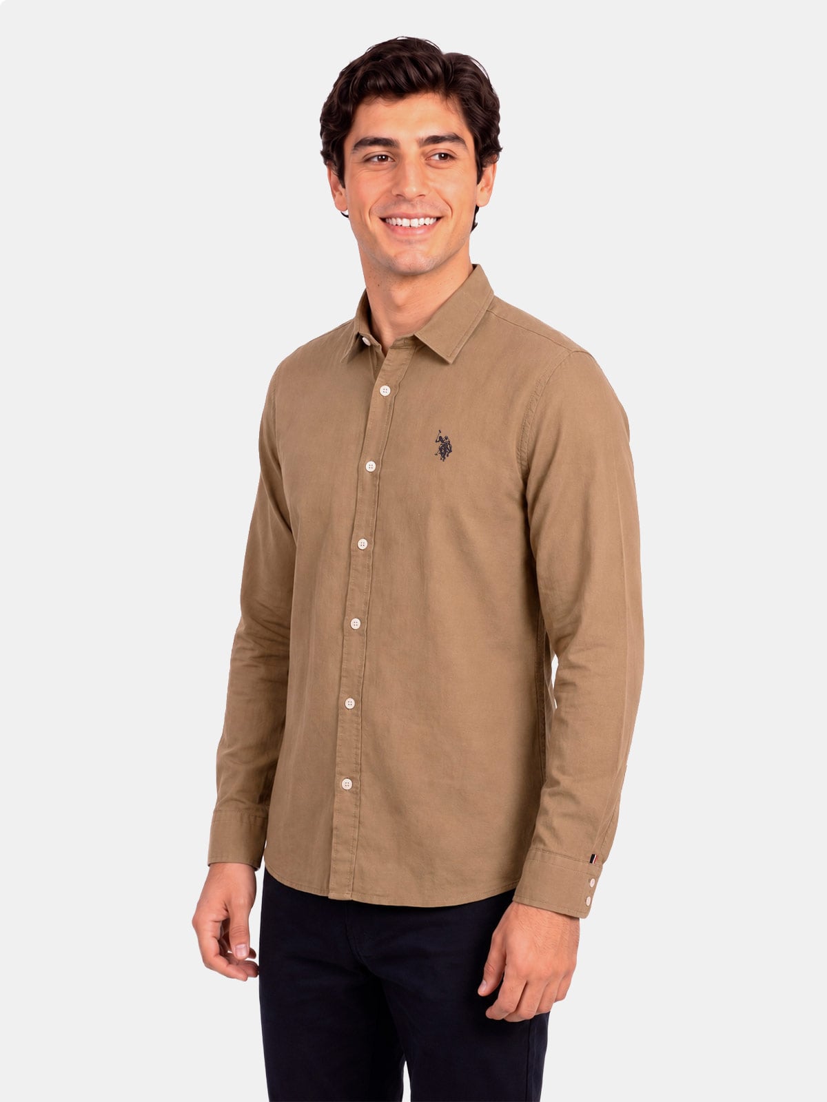 CAMISA ALGODÓN MANGA LARGA HOMBRE US POLO - 3