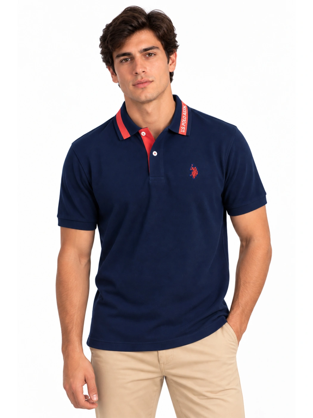 POLO ALGODÓN MANGA CORTA HOMBRE US POLO - 1
